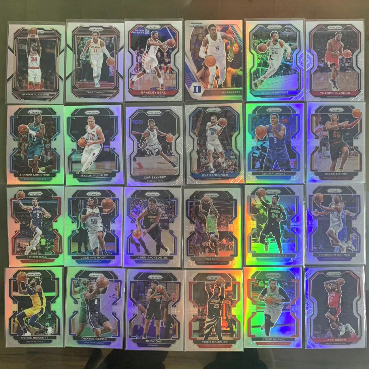 2022-23 Panini Prizm 正base 银折 24张 通行不保 各种年份 各种球员 特雷杨&布拉德利比尔&大梦奥拉朱旺 等一图打包 #5