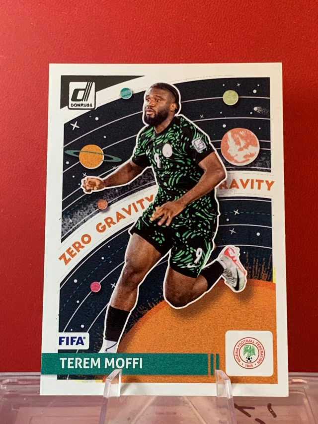 （老末精品代拍)2024-25 Panini Donruss Terem Moffi 尼日利亚 特雷姆 莫菲 杜蕾斯 FIFA Zero gravity 零重力特卡 顺丰E28