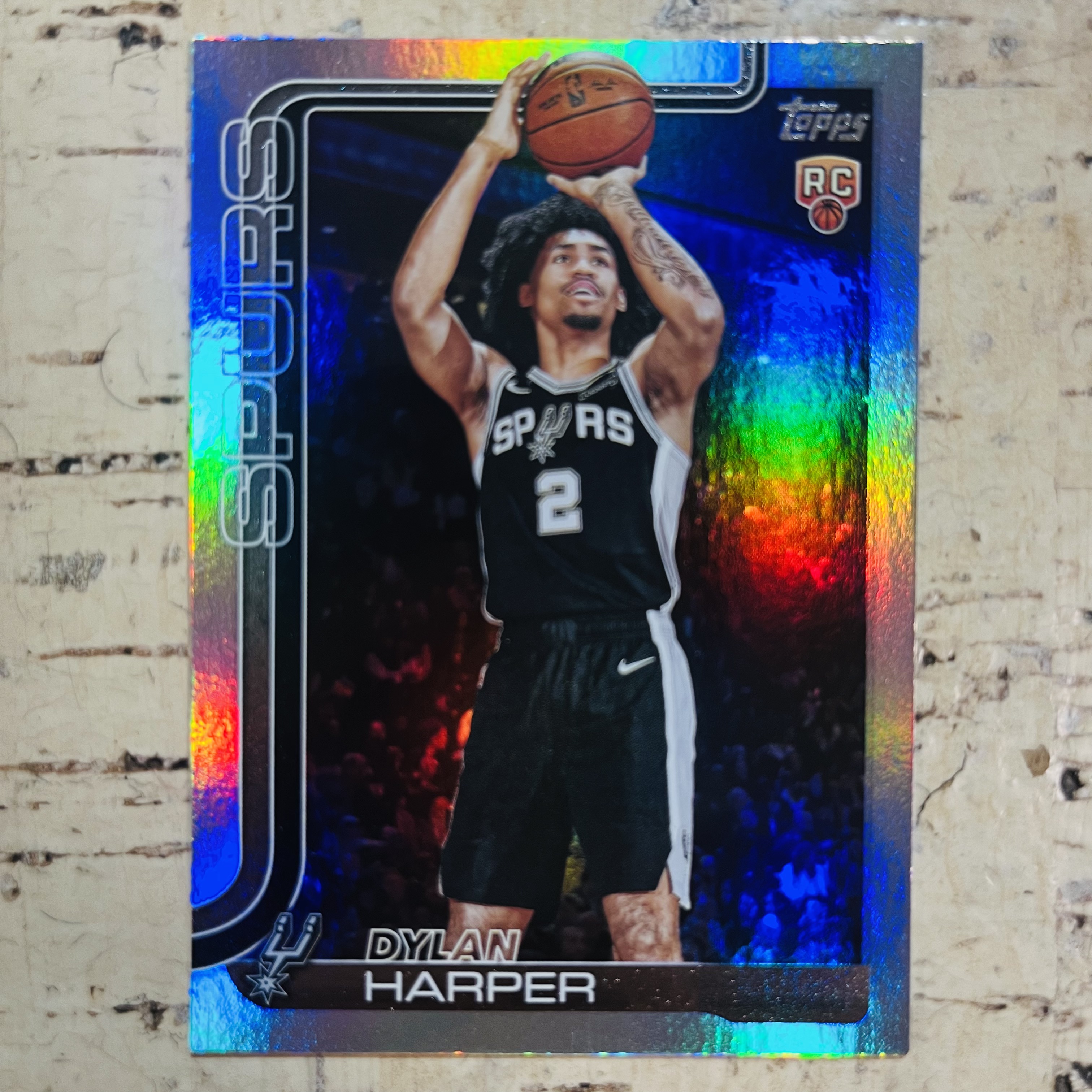 2025-26 Topps Flagship Dylan Harper RC 新秀 马刺 迪伦 哈珀 正银折 银折射 holo折 第2张 稀有折射 凑彩虹必备【小卡迷拍卖 可累积半年】