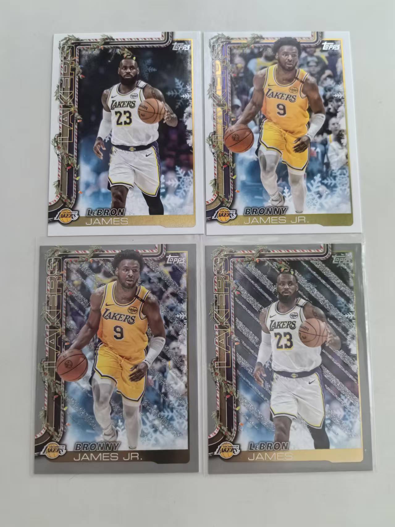 2025 Topps Holiday LeBron James #H119 湖人 布朗尼 詹姆斯父子 【黑魔苏】