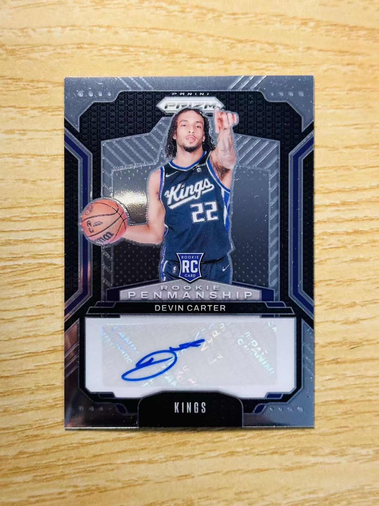 2024-25 Panini Prizm Devin Carter RC #RPE-DCA 德文 卡特 国王 PZ 签字 新秀年