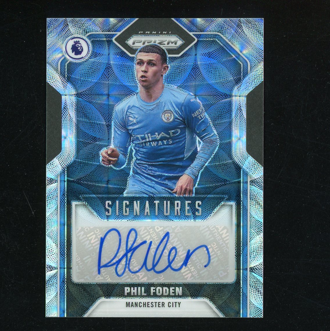 2021-22 Prizm 英超 Phil Foden 福登 折射签字 圈圈折 曼城 英格兰 #spf【US10-X953】 卡淘