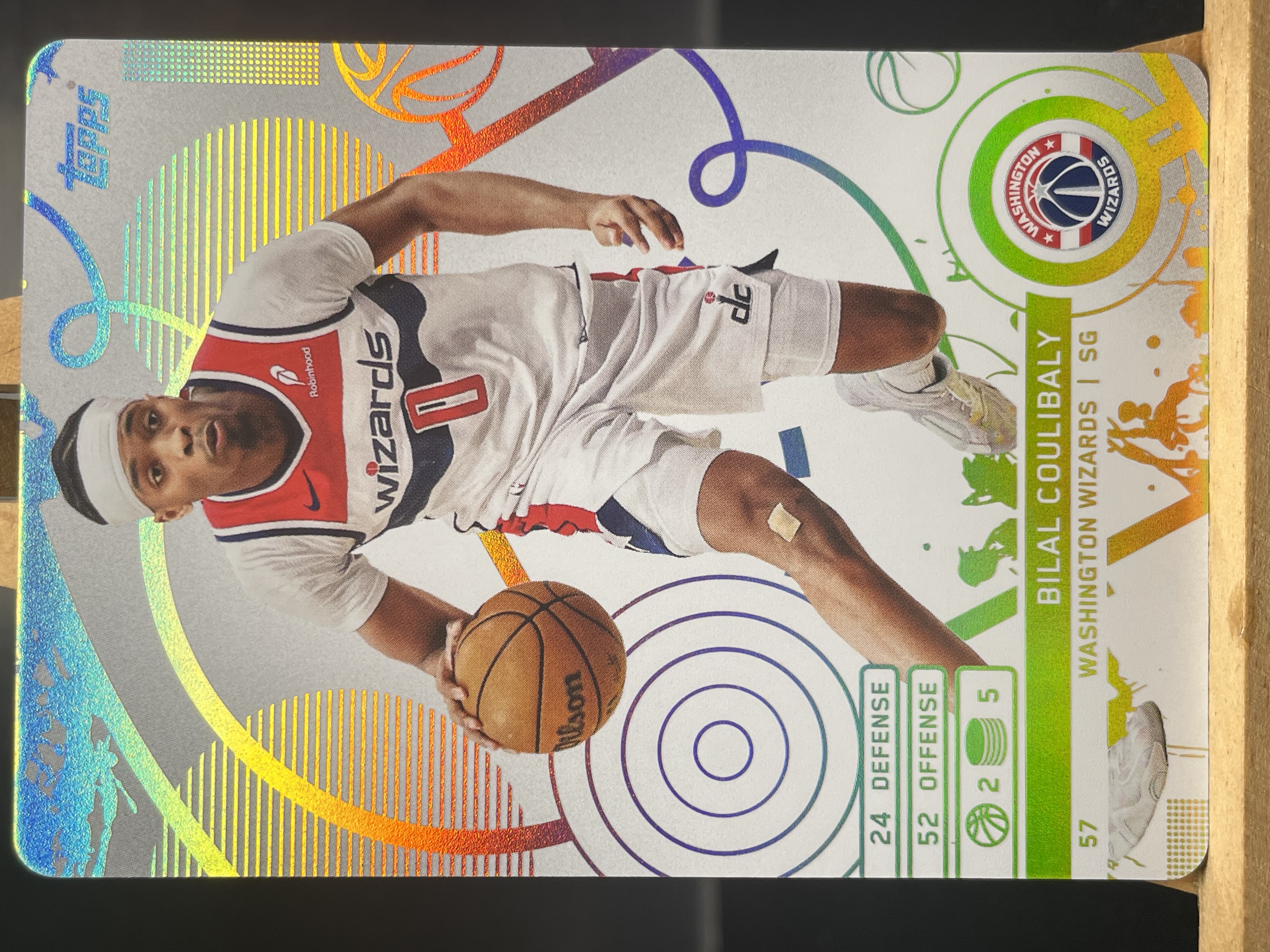 (C8) 2025 TOPPS 折射  比拉尔 库利巴利   奇才  近期大热球星  收藏必备 卡品如图 ! ! !