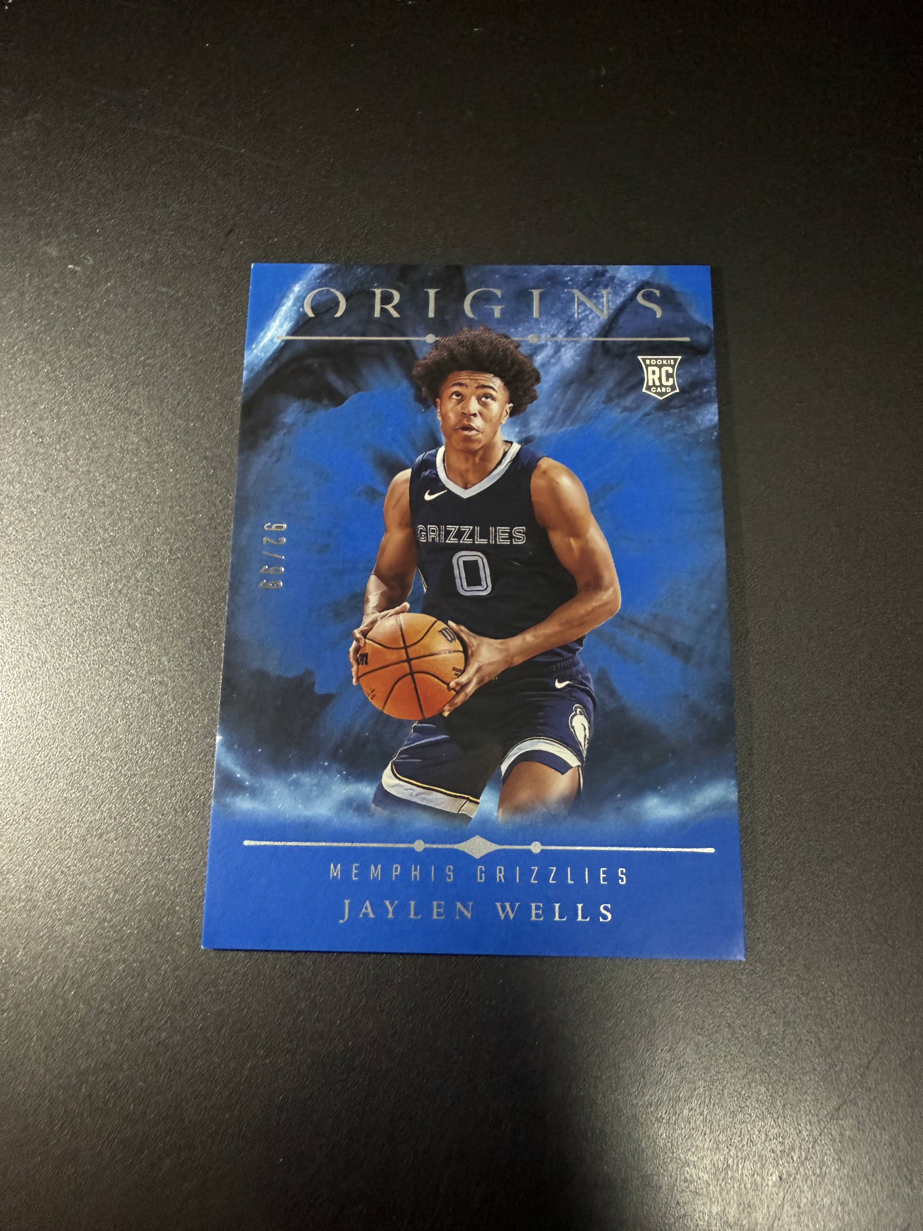 2024-25 Panini Origins Jaylen Wells RC 杰伦 威尔斯 新秀 起源 蓝折 99编 CC