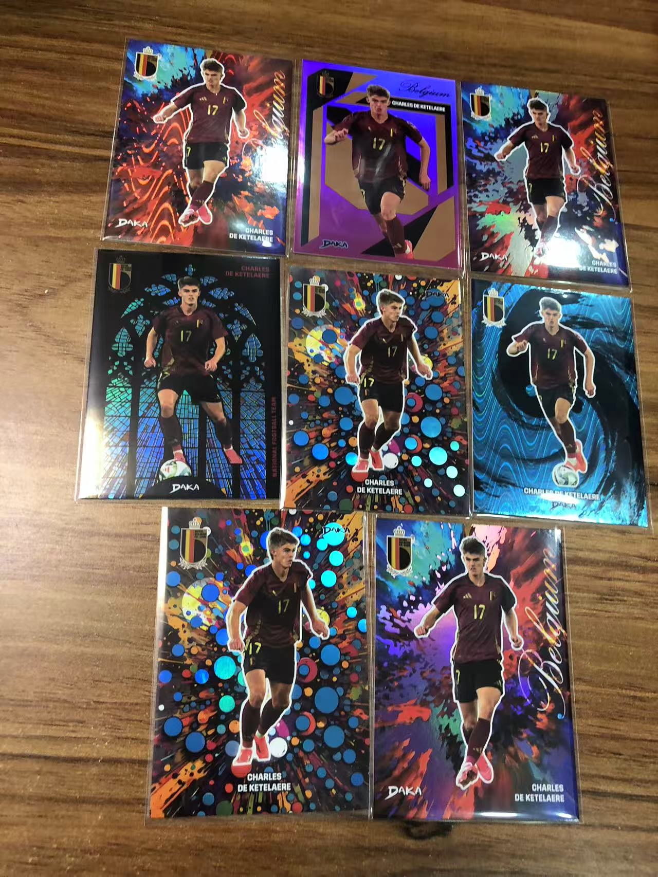 2025 DAKA JSY-10 Charles de Ketelaere 达咖 比利时国家队盒 德凯特莱尔 8张全部带编 打包LOT 卡品不保5【ZYP代拍】R586