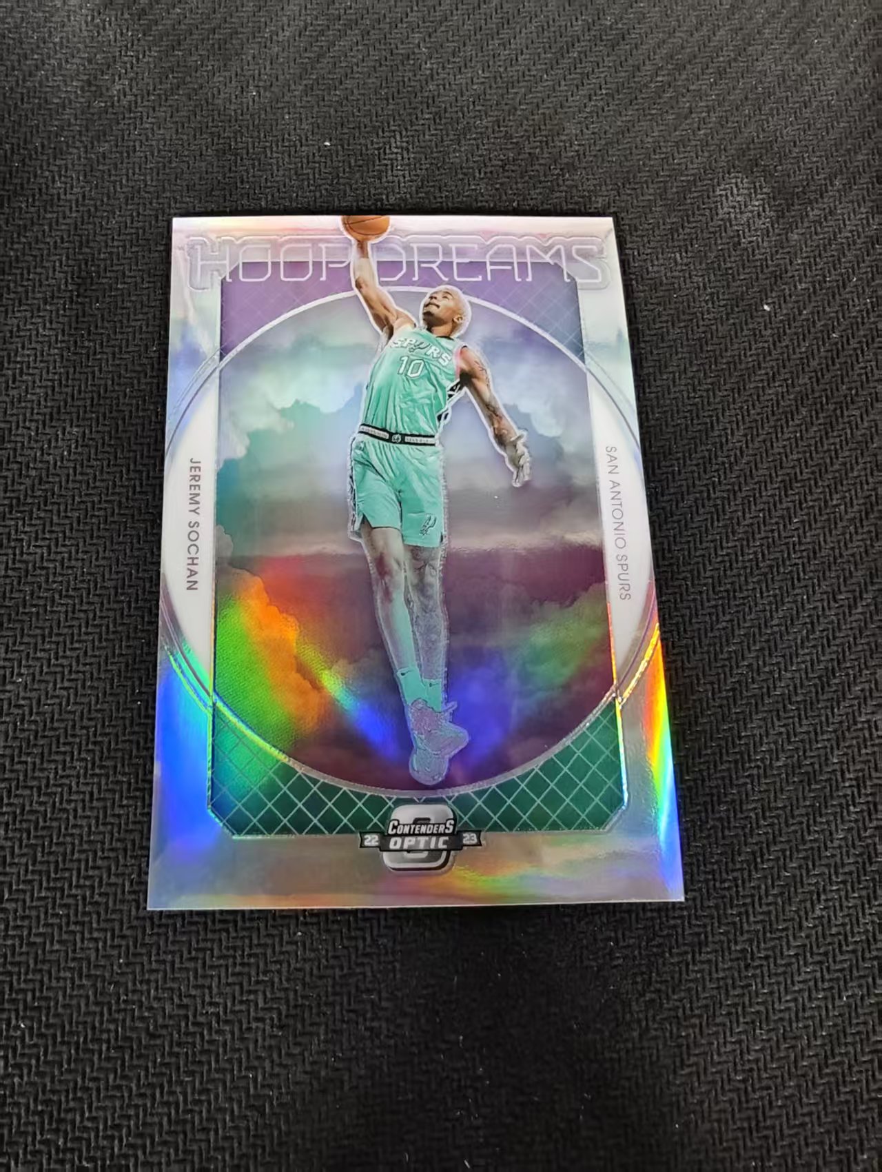 【汽水拍卖】2022-23 Panini Contenders Jeremy Sochan RC 球票OP 马刺 杰里米 索汉 新秀 特卡 银折 微瑕如图