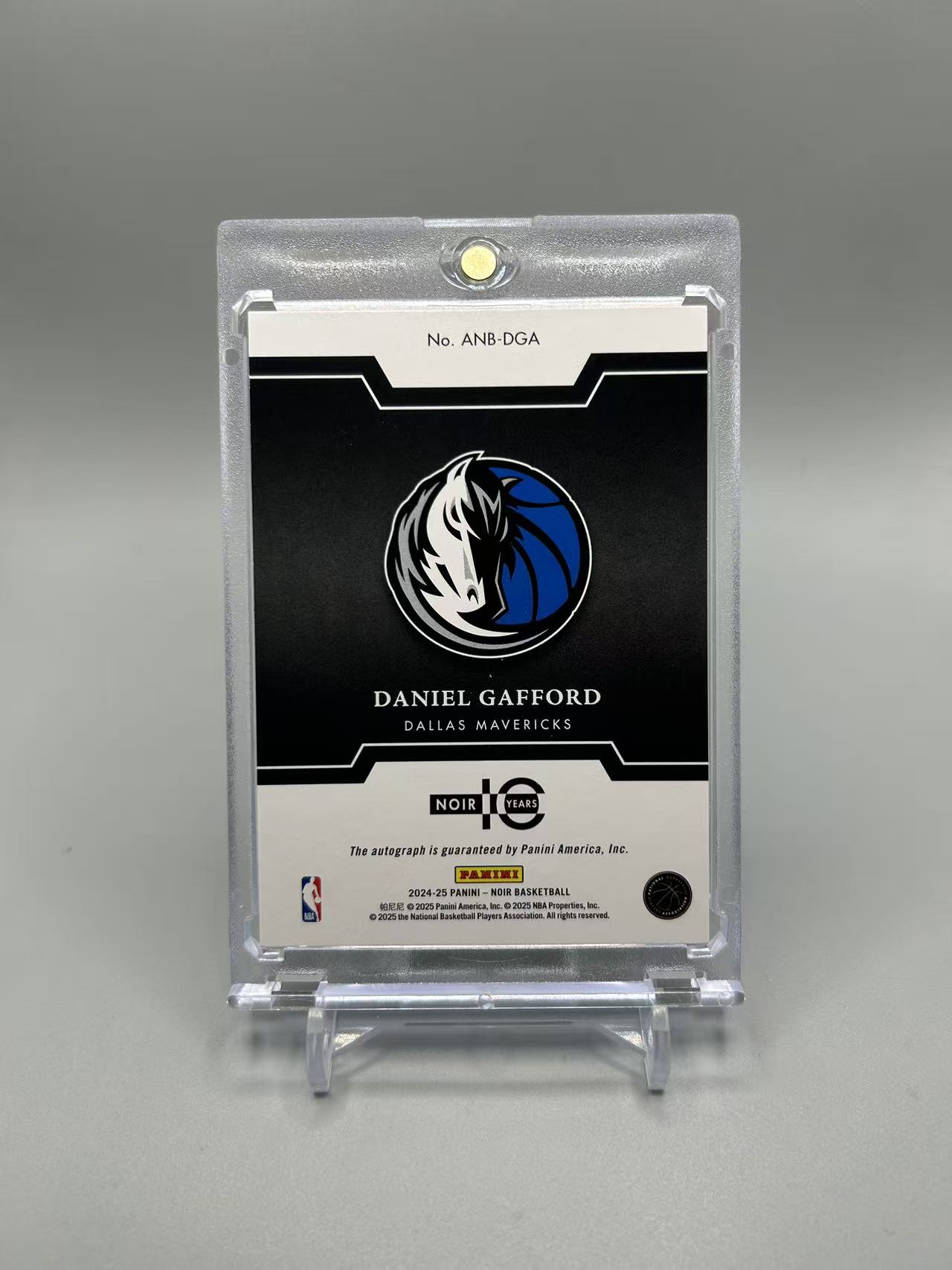 2024-25 Panini Noir Daniel Gafford 【灰灰代拍】全新 末年 诺尔 丹尼尔 加福德 /99编 签字 独行侠 ryan
