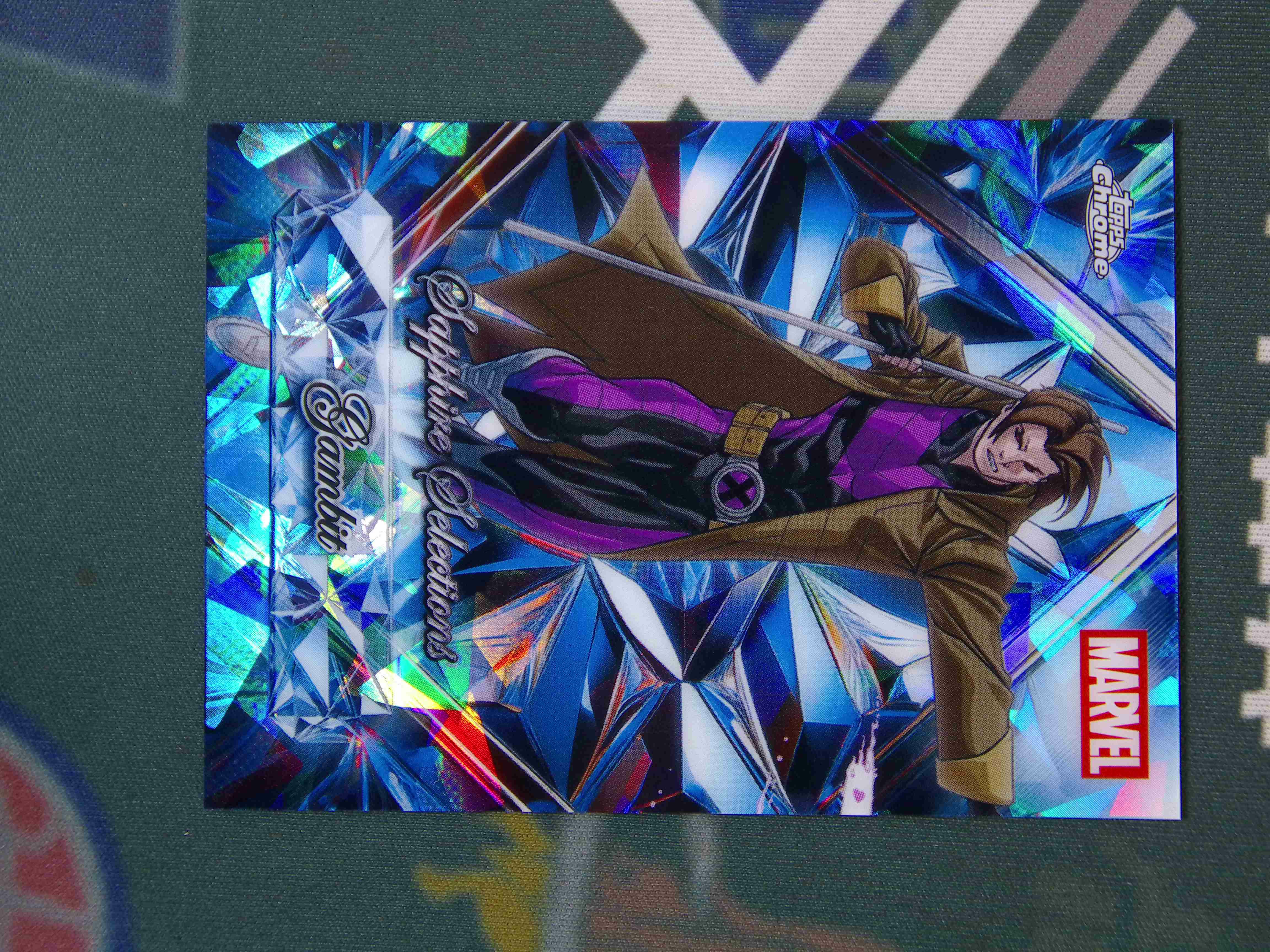 2025 Topps Chrome Sapphire Marvel Gambit 【LZK 10ZR248】漫威TC 蓝宝石 牌皇 碎冰折 大 ...