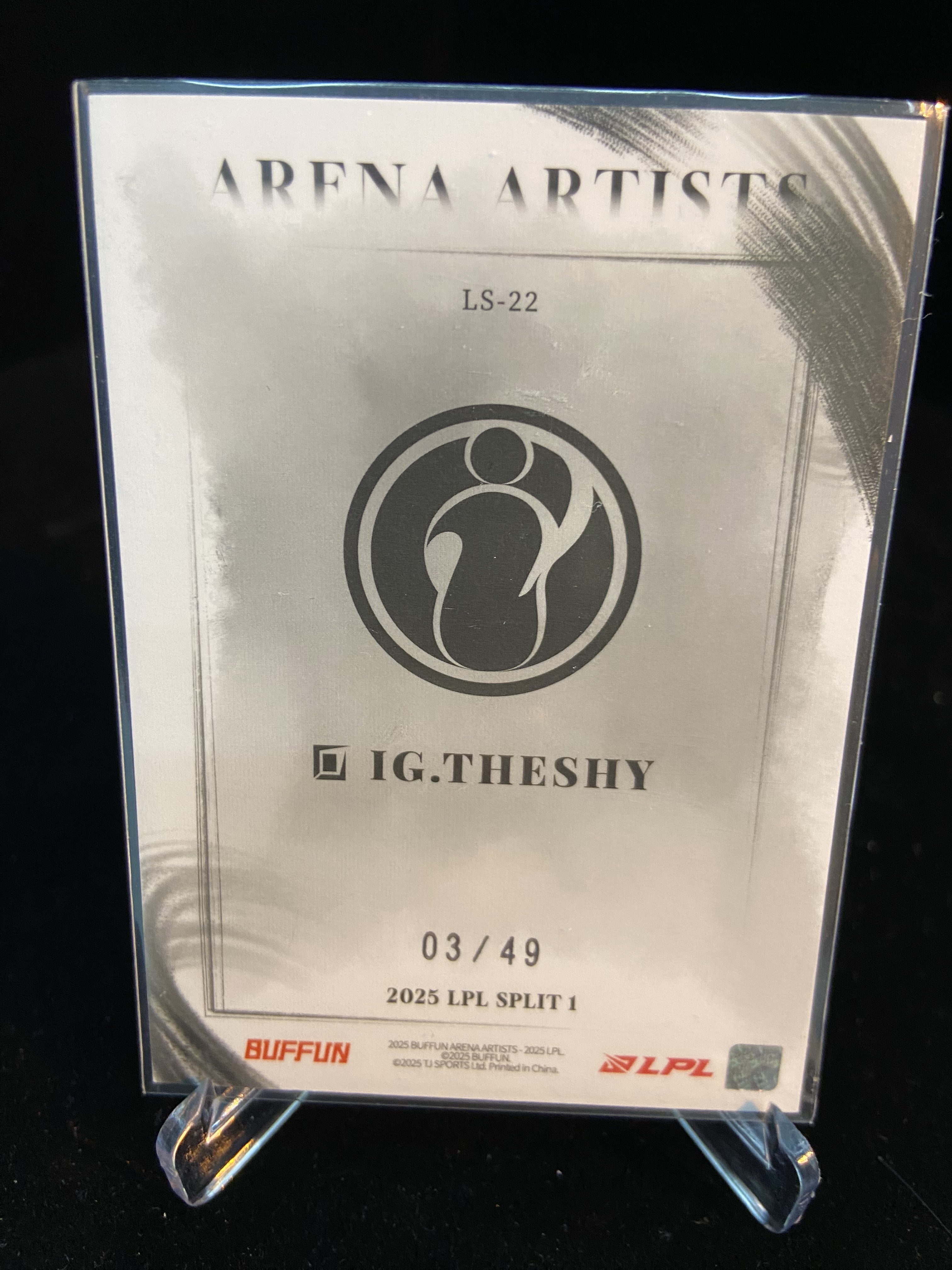 2026 Buffun LPL TheShy 联盟标语卡 暮红 IG 03/49 不凡玩品 英雄联盟 赛场艺术家 西好