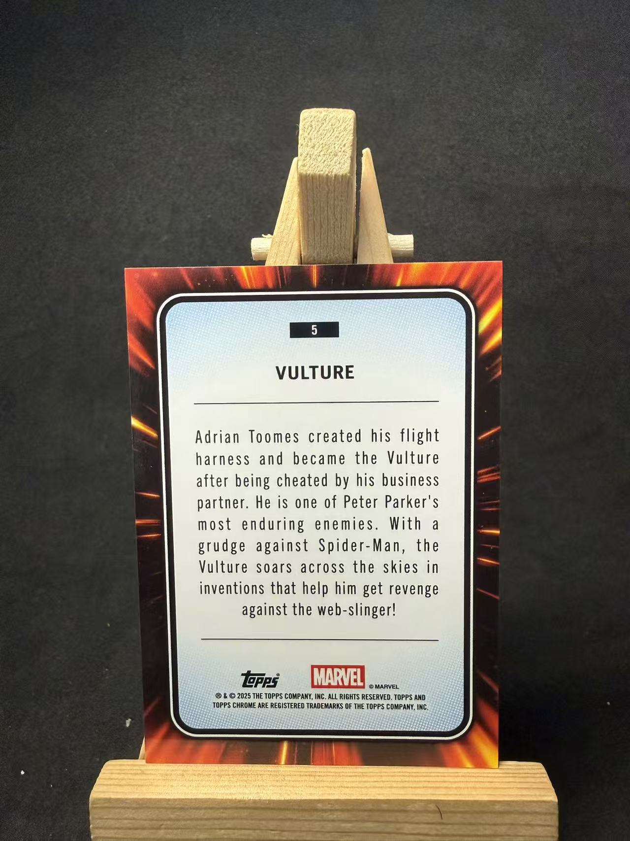 2025 Topps Chrome vulture 漫威 蜘蛛侠 秃鹫 折射 /39编 默认瑕疵 介意勿拍 添