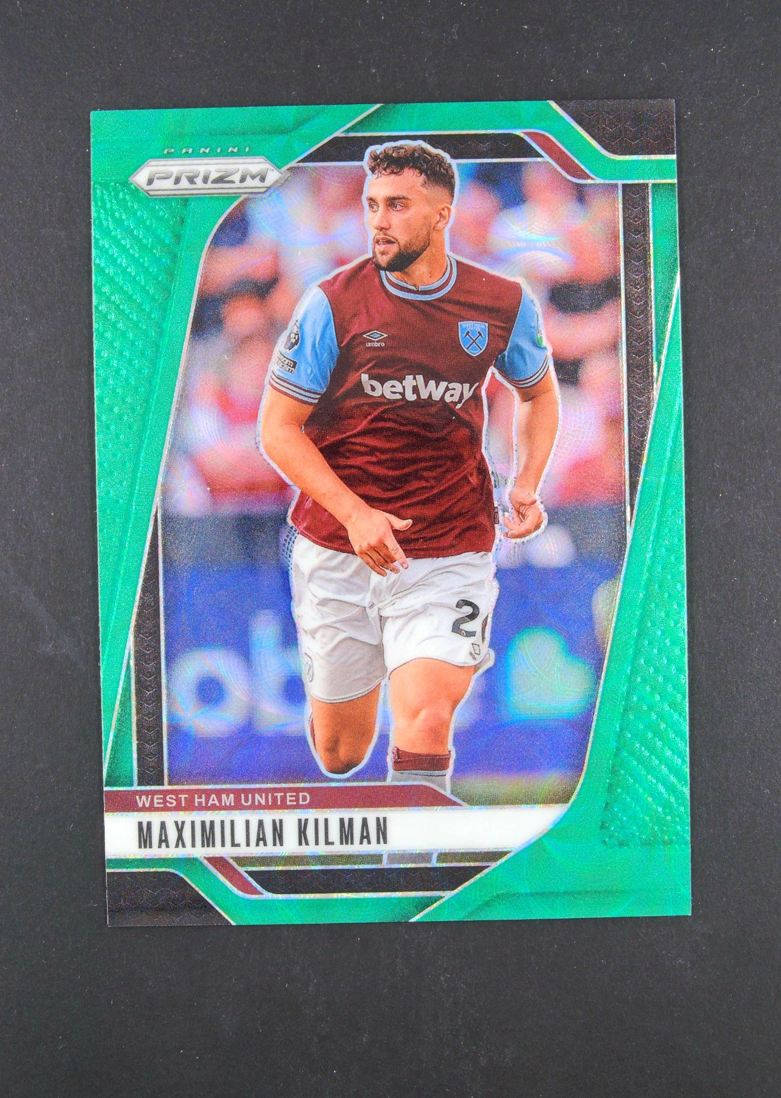 2024-25 Panini Prizm Premier League Maximilian Kilman 基尔曼 英超PZ 绿折 西汉姆联 4/5编 超低编 战神无双拍卡 (黥)