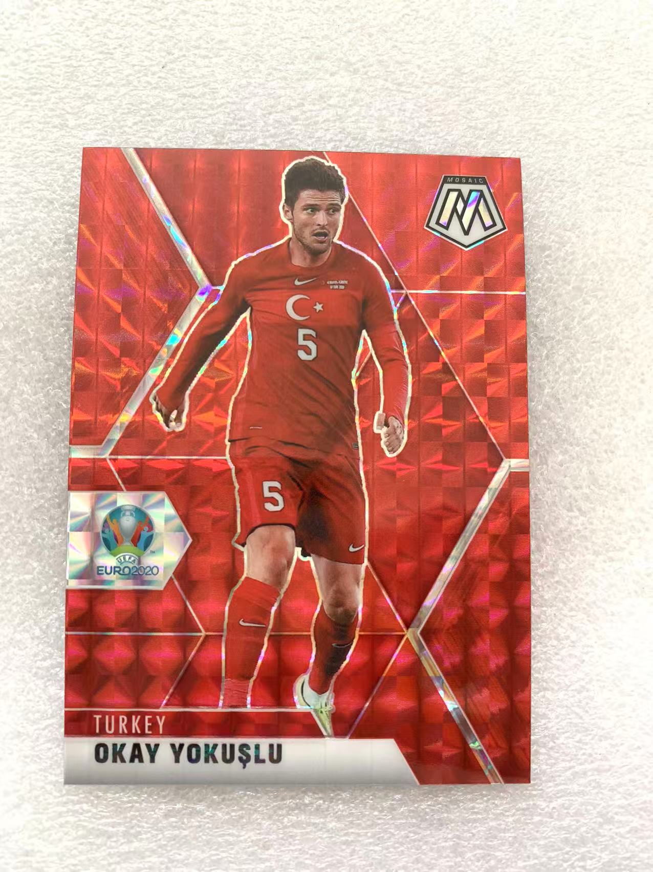2021 Panini Mosaic Euro Okay Yokuslu 约库什卢 土耳其 红马赛克折 欧洲杯 银折 实卡精美 收藏必备