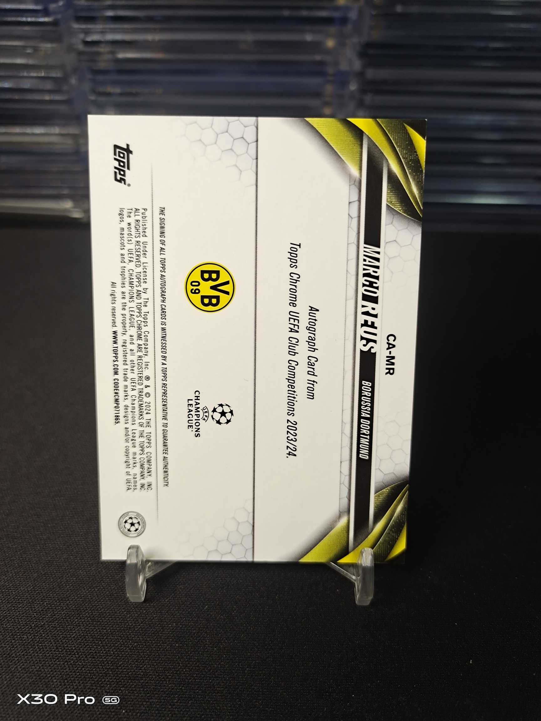 【小加速拍】罗伊斯 75限量 签字 折射 Sign Topps 欧冠 多特蒙德 德国 Marco Reus