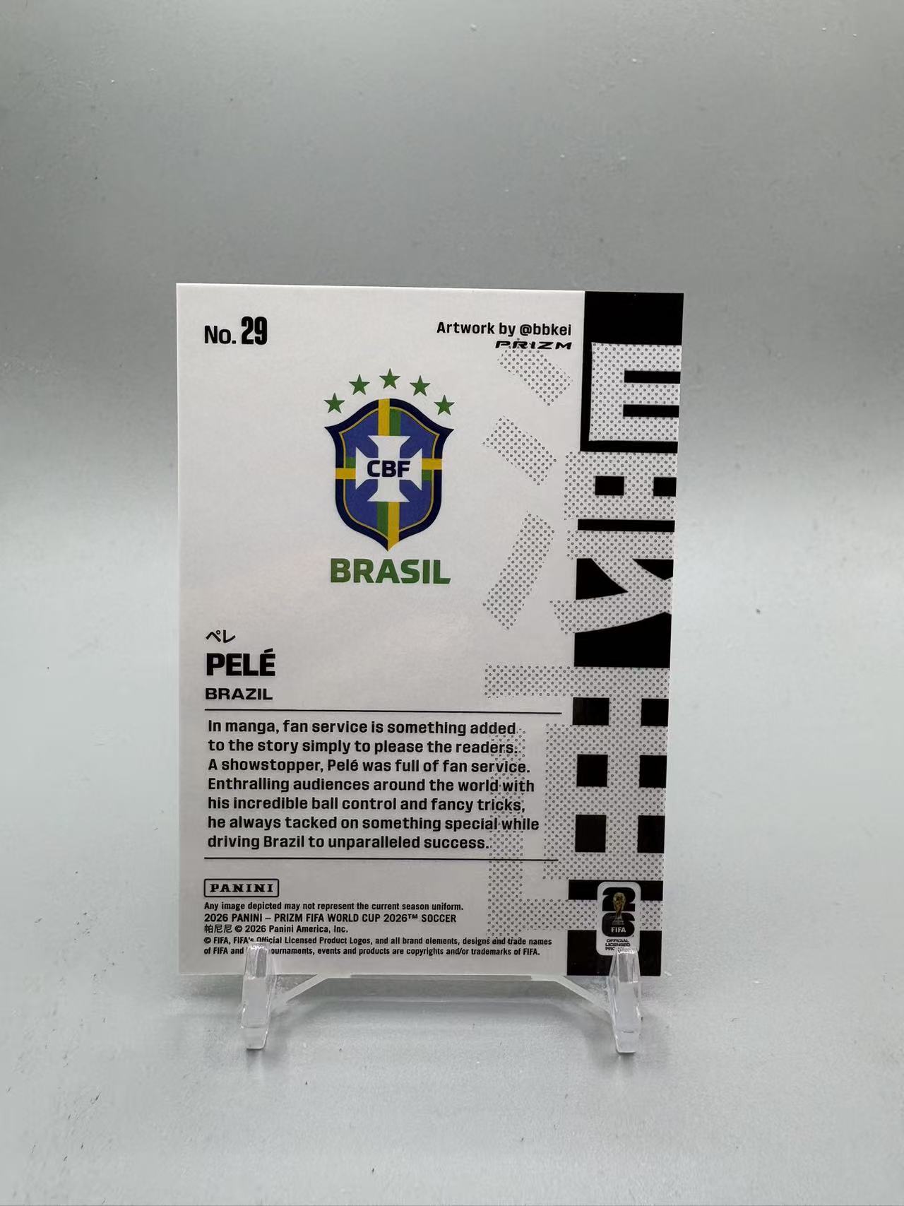 2026 Panini World Cup Prizm Pele 【灰灰代拍】世界杯 pz 球王 贝利 漫画 manga 特卡 超级hit 巴西