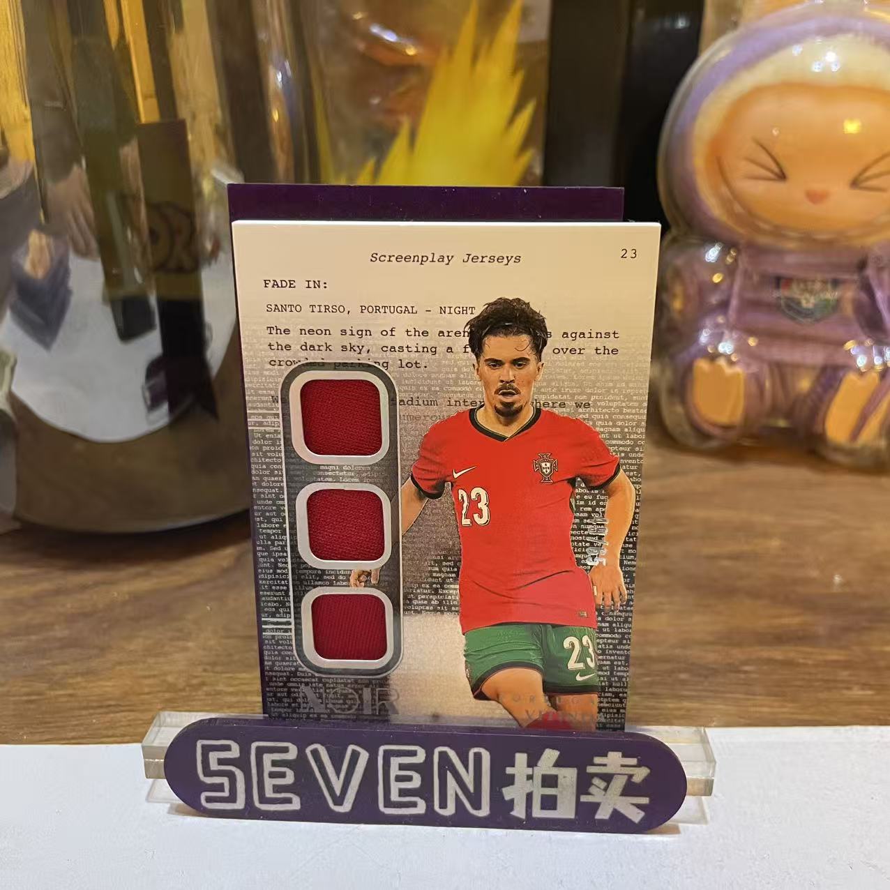 2024 Panini Noir VITINHA 【seven拍卖】诺尔 葡萄牙 维蒂尼亚 三窗 物料 49/65 卡品如图 细节如图 程昊