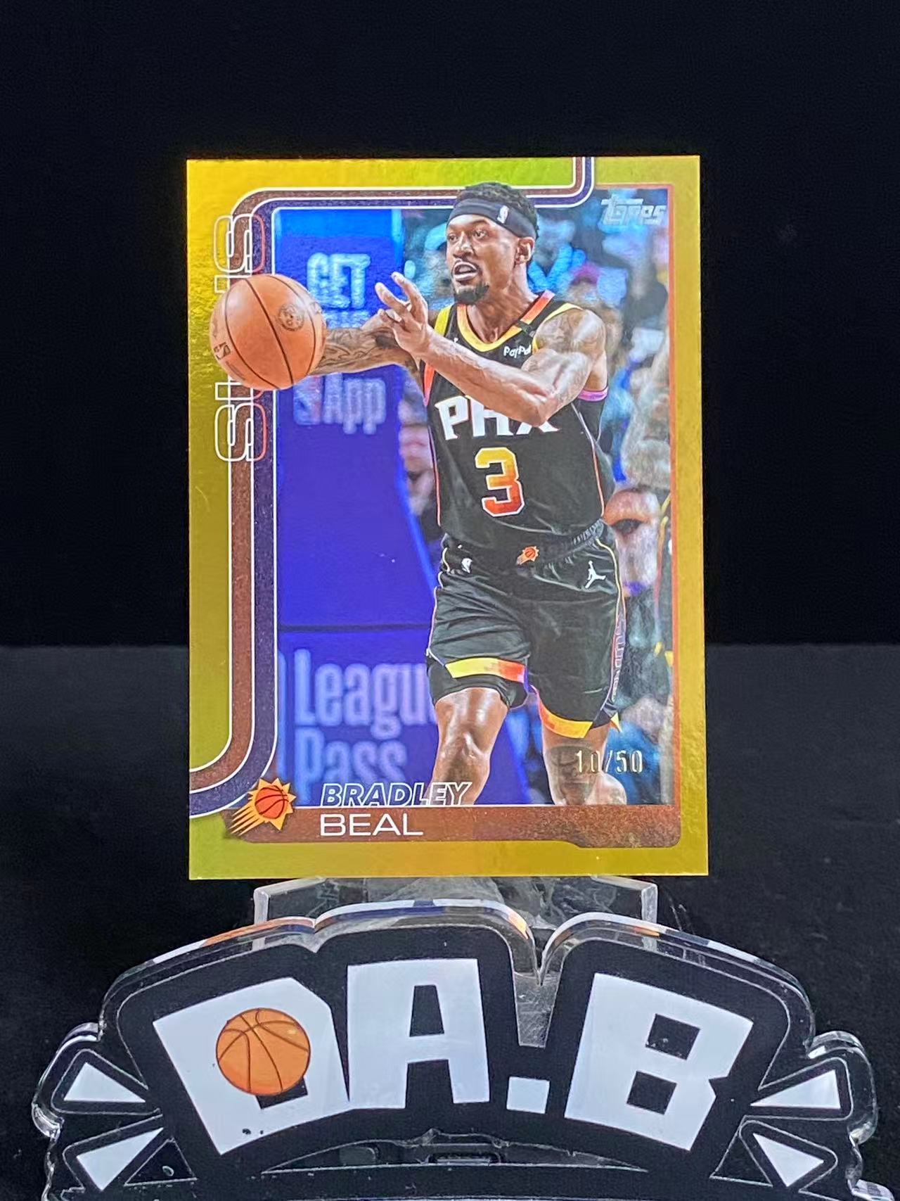 2025 Topps Topps Bradley Beal 【大彪代拍预付90%】太阳 布拉德利比尔 base 50编 正金折 微瑕如图 洁世一