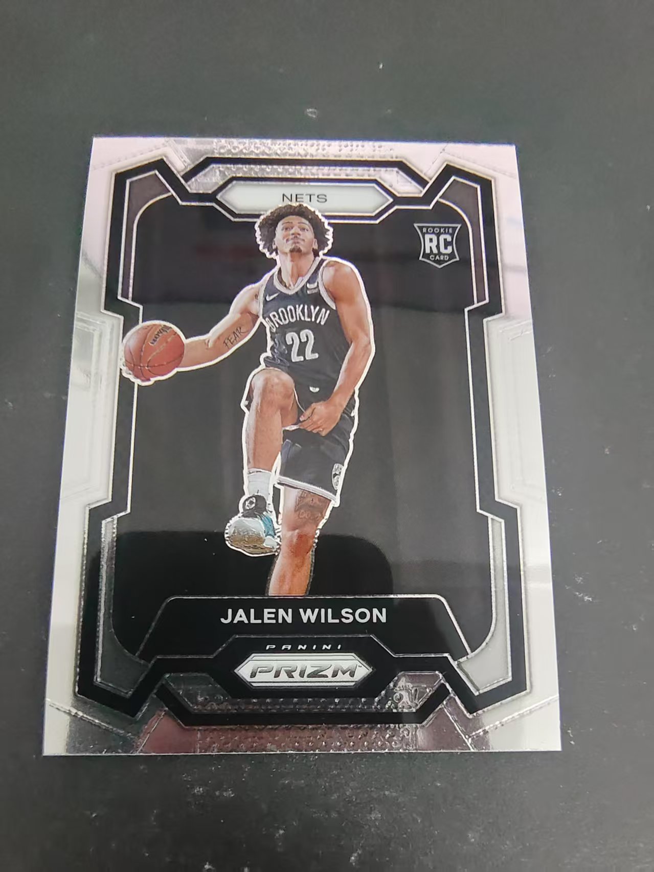 【可合并,不累计】2023-24 Panini Prizm Jalen Wilson RC 篮网 杰伦 威尔逊 新秀 PZ 划痕 边角微瑕 #128