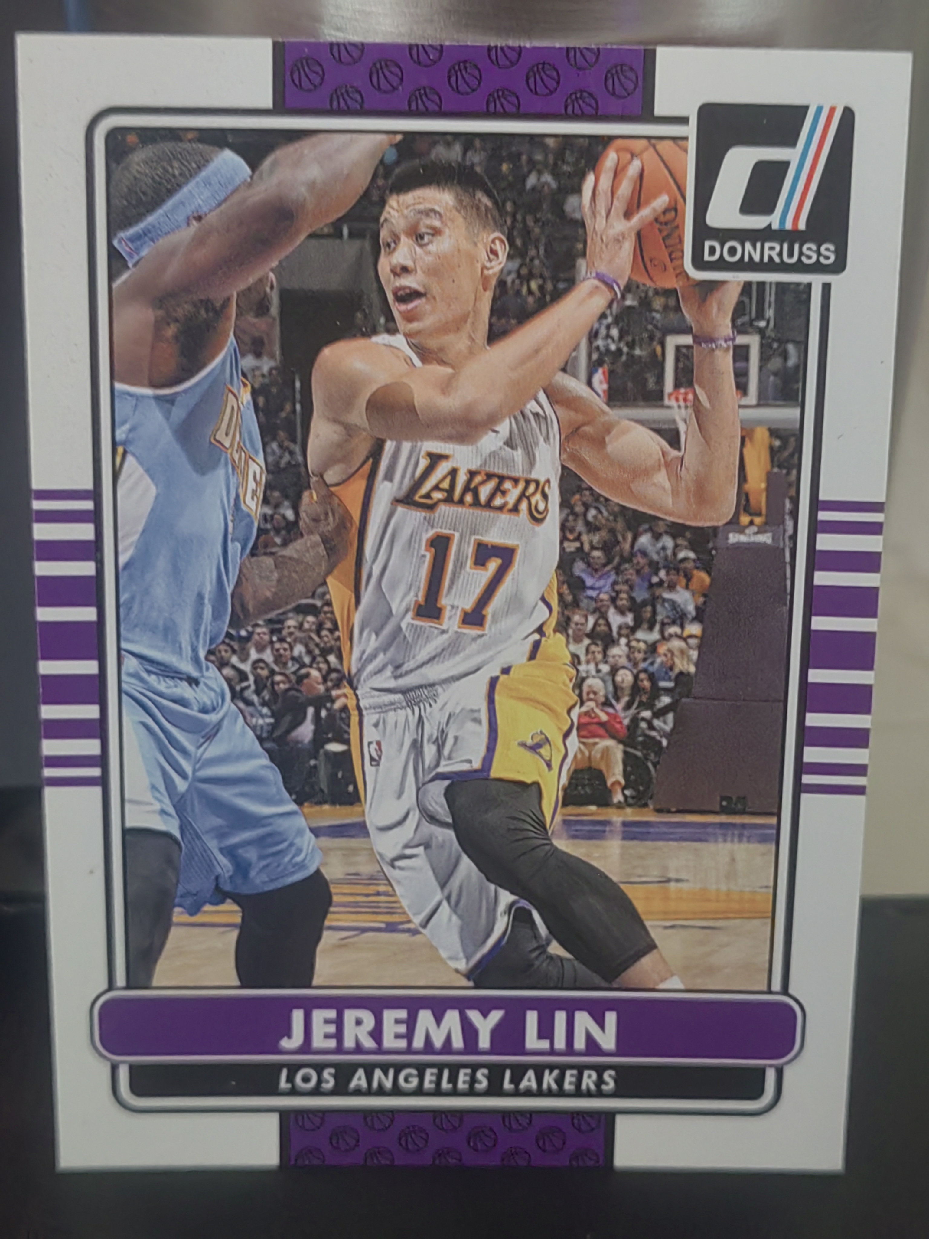 2014-15 Panini Donruss Jeremy Lin 杜蕾斯 林书豪 湖人 林疯狂 第三张 篮 白边白角 不保卡品 卡品如图