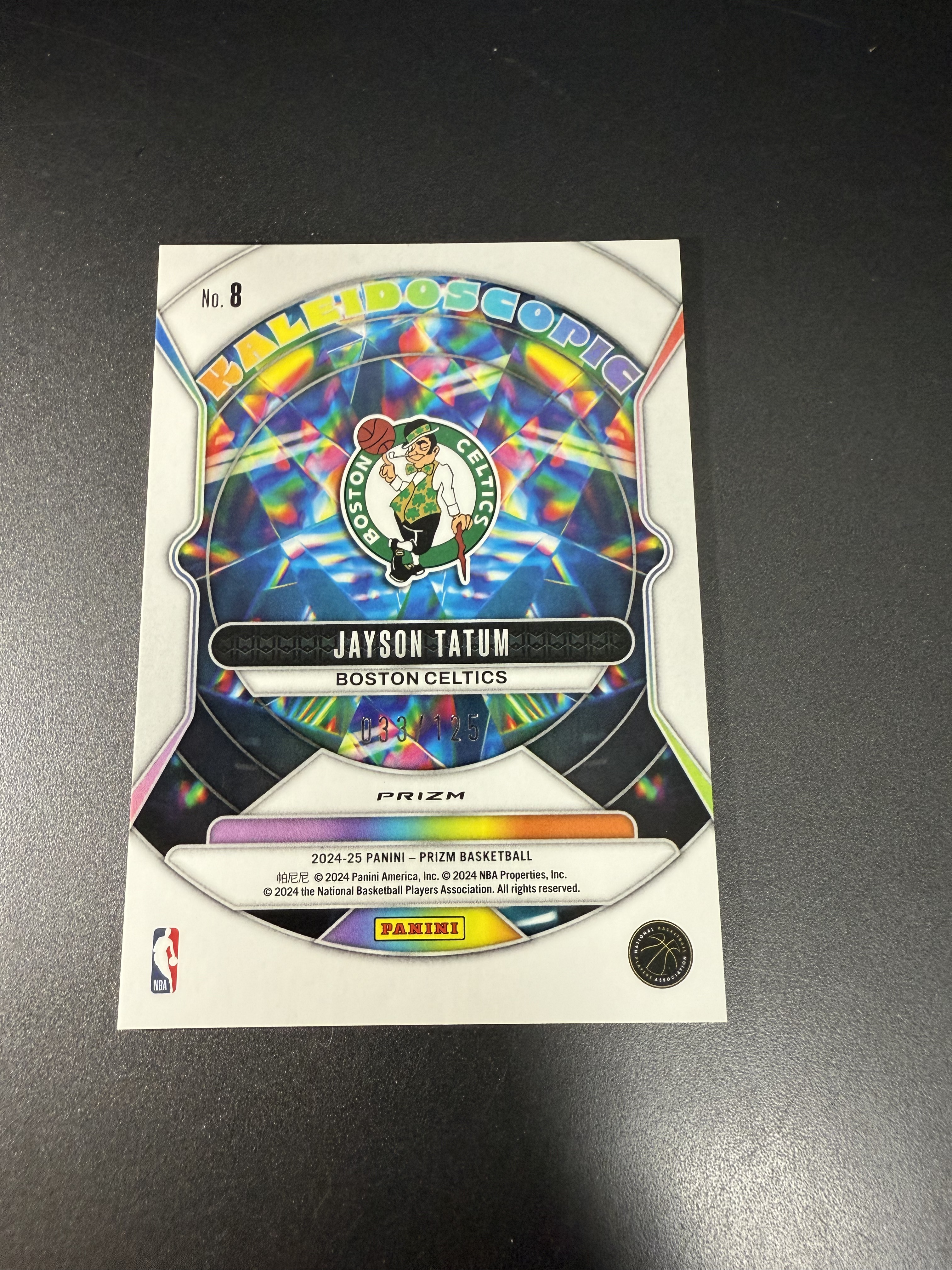 2024-25 Panini Prizm Jayson Tatum 杰森 塔图姆 蓝碎冰 125编 MM