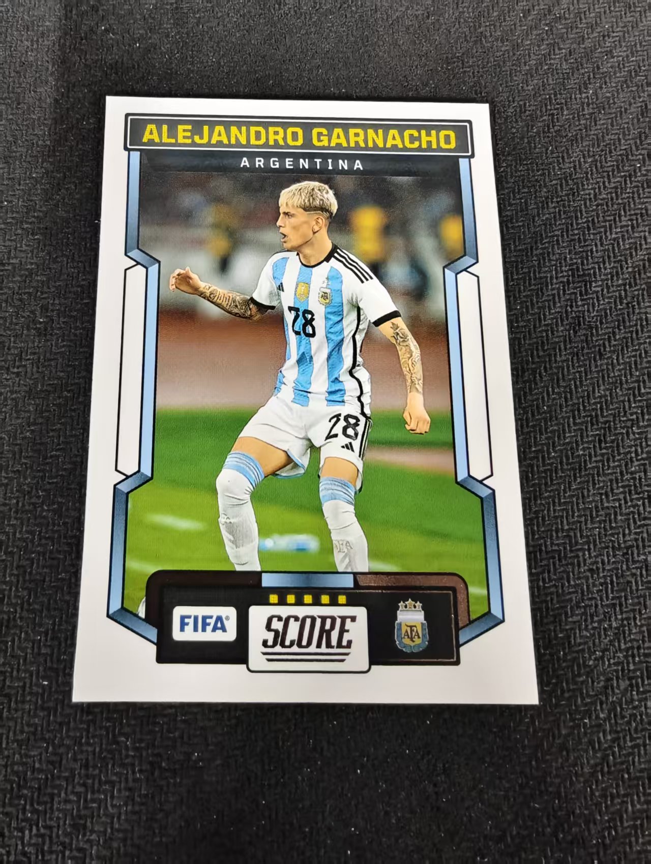 【可合并,不累计】2023-24 Panini Score Alejandro Garnacho 亚历杭德罗 加纳桥 阿根廷 FIFA 划痕 边角瑕疵 #10