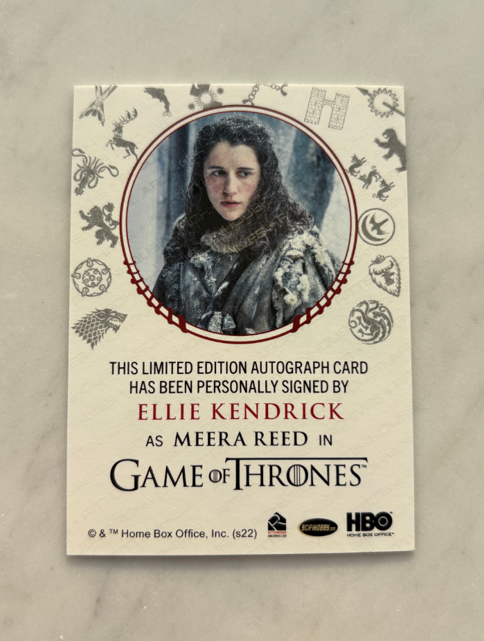 2022 Other Game of Thrones Ellie Kendrick HBO 权游 权利的游戏 权力的游戏 冰与火之歌 艾丽 肯德里克 红笔卡签 角色Meera Reed