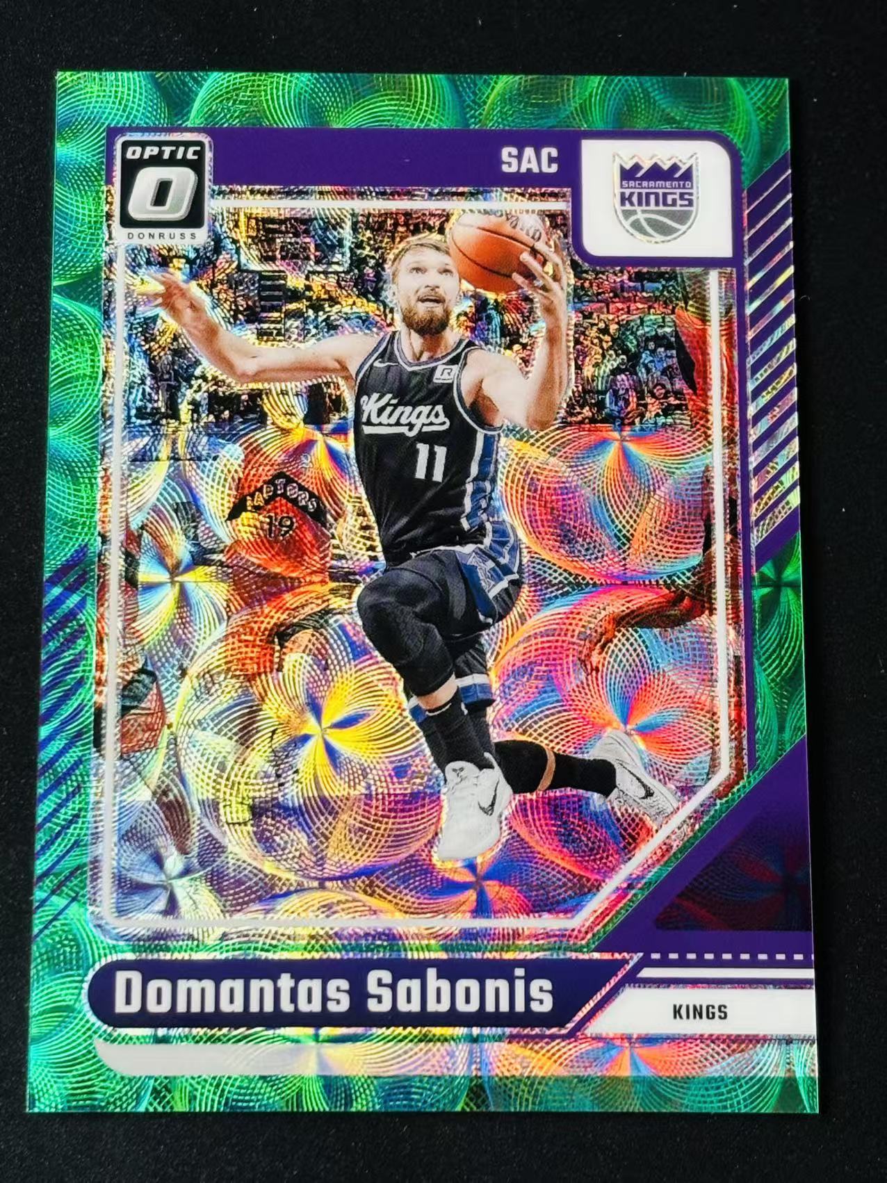2024-25 Panini Donruss Domantas Sabonis 杜蕾斯OP 国王 多曼塔尔 萨博尼斯 01/25编 首编 绿圈圈折 不累计