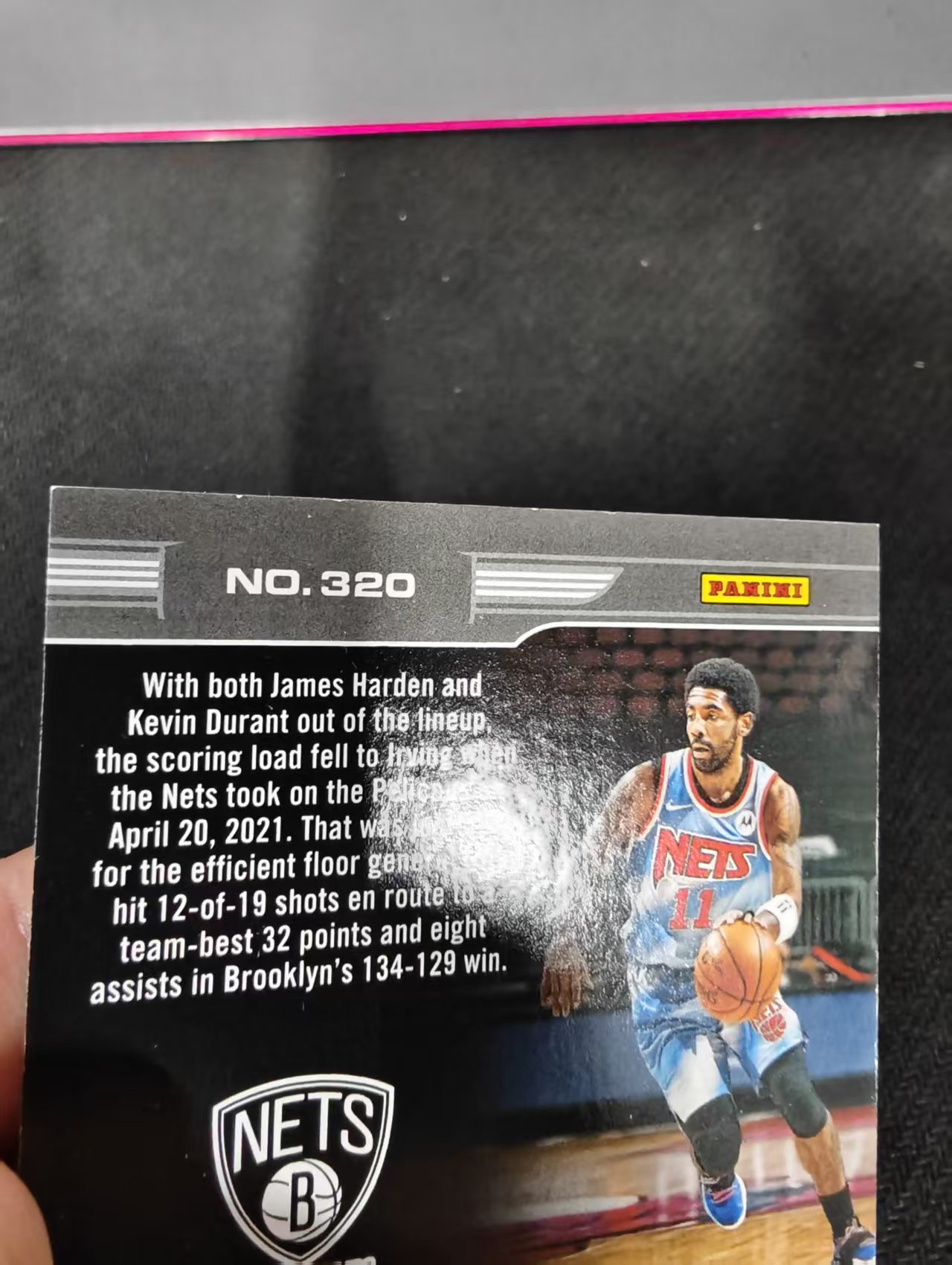 2020-21 Panini Chronicles Plates Patches Kyrie Irving 编年史 篮网 凯里 欧文 欧神仙 249编 瑕疵如图