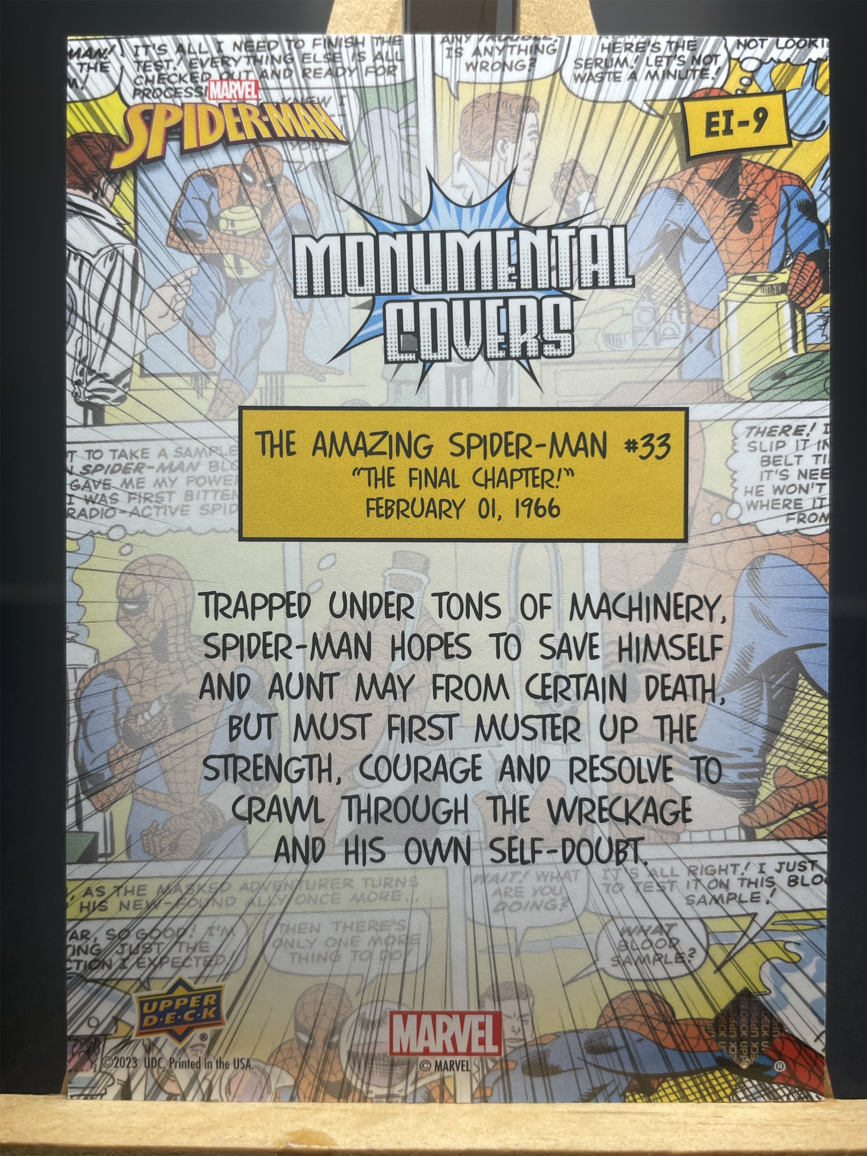(B5) 2023 UPPER DECK 漫威 MARVEL 折射 封面 蜘蛛侠 收藏凑套必备 卡品如图!!!