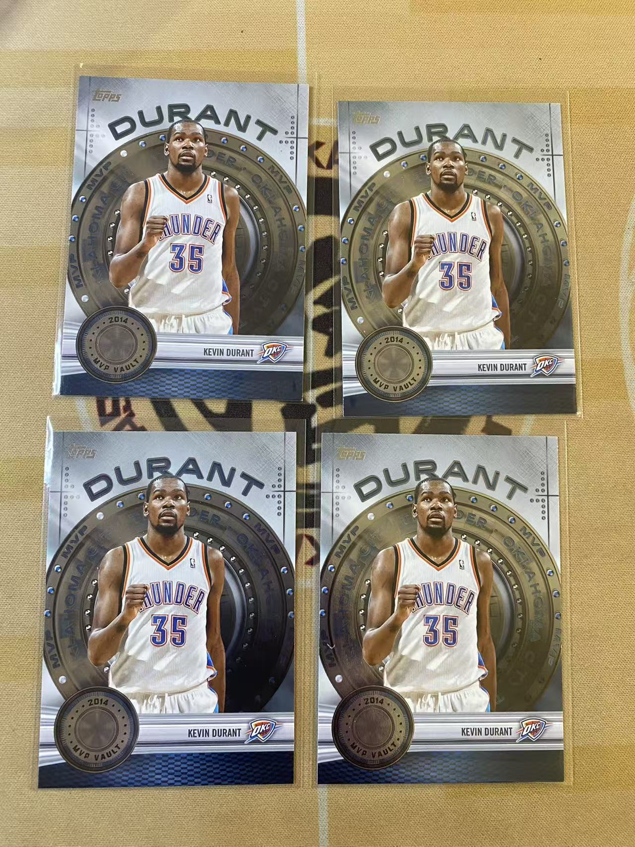 撸卡厮 2025 Topps 杜兰特 mvp 奖杯年 4张 打包(za)