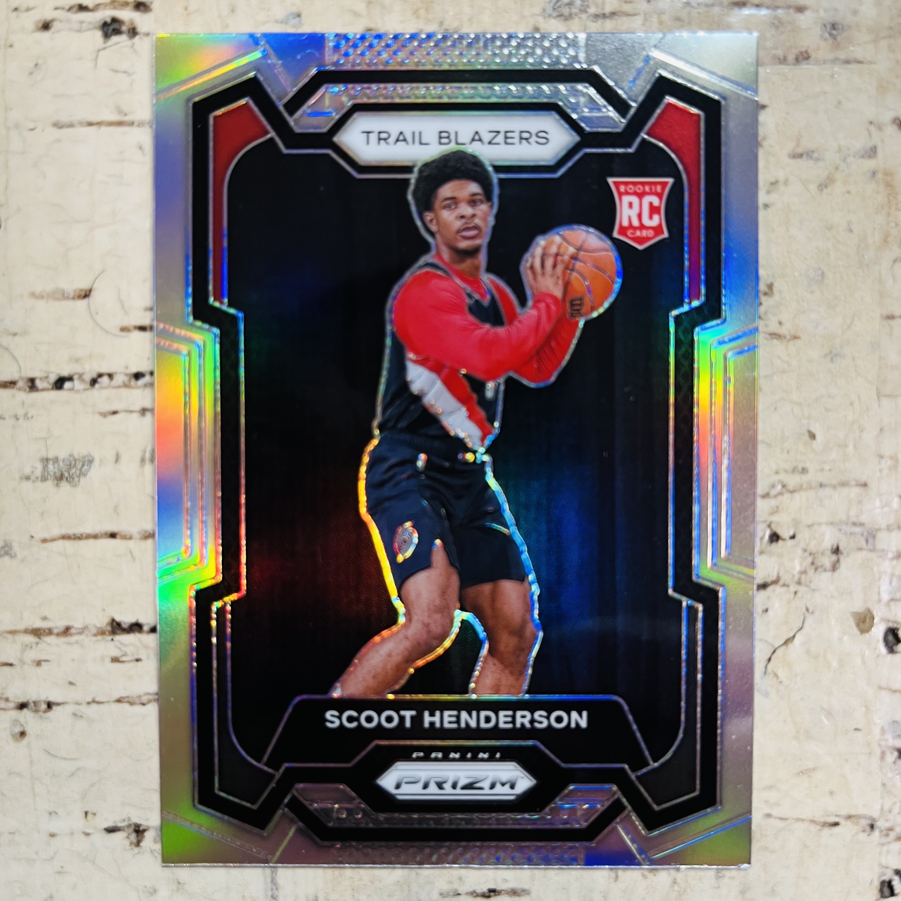 2023-24 Panini Prizm Scoot Henderson RC 新秀 开拓者 亨德森 正银折 银折射 第2张 稀有折射 凑彩虹必备【小卡迷拍卖 可累积半年】