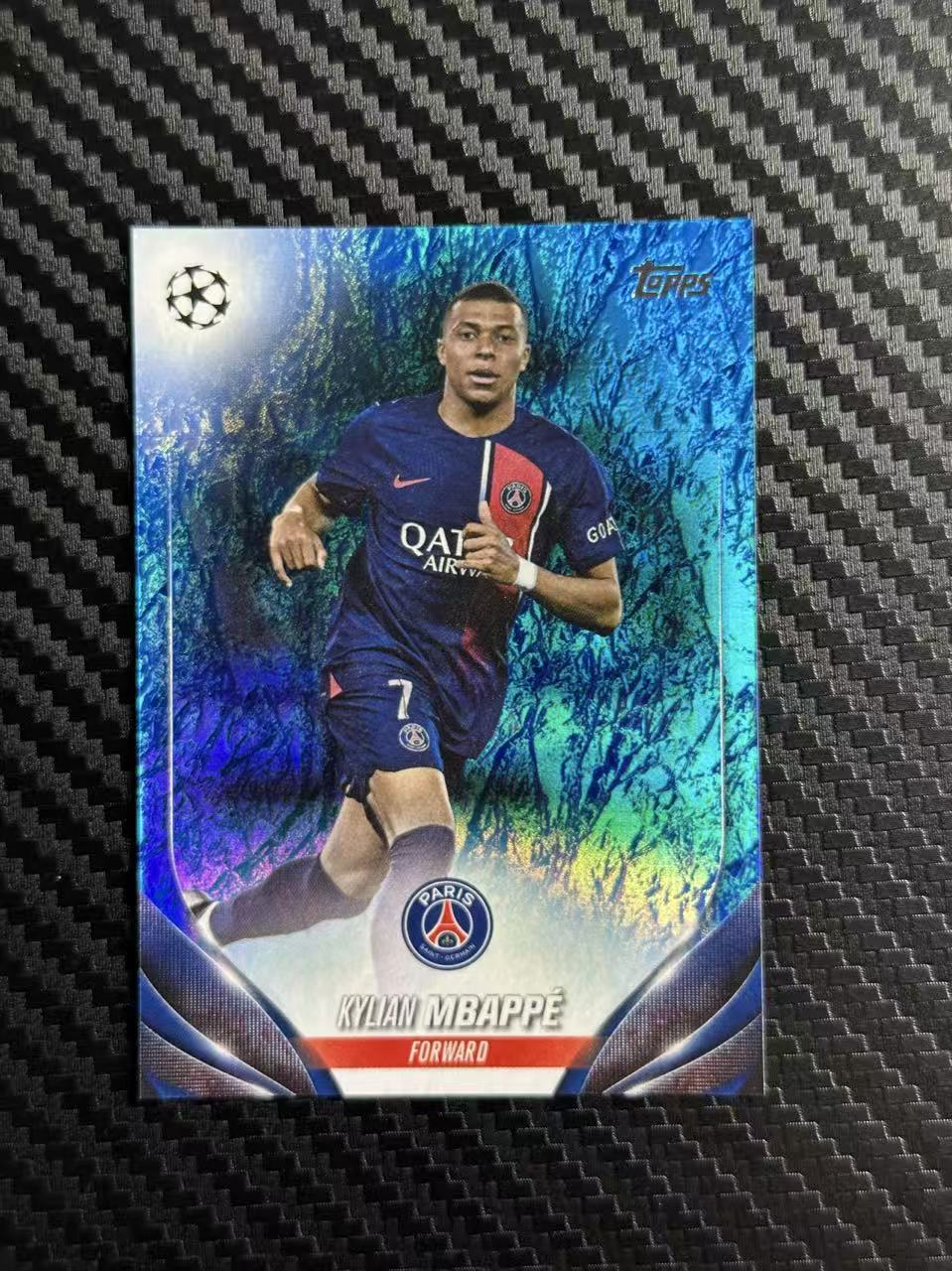 2024 Topps UCC Kylian Mbappe 基利安 姆巴佩 总监 法国 皇马 摩纳哥 巴黎圣日耳曼 欧冠 碧玉 120/175编 蓝玉折 卡品如图 拍前看描述