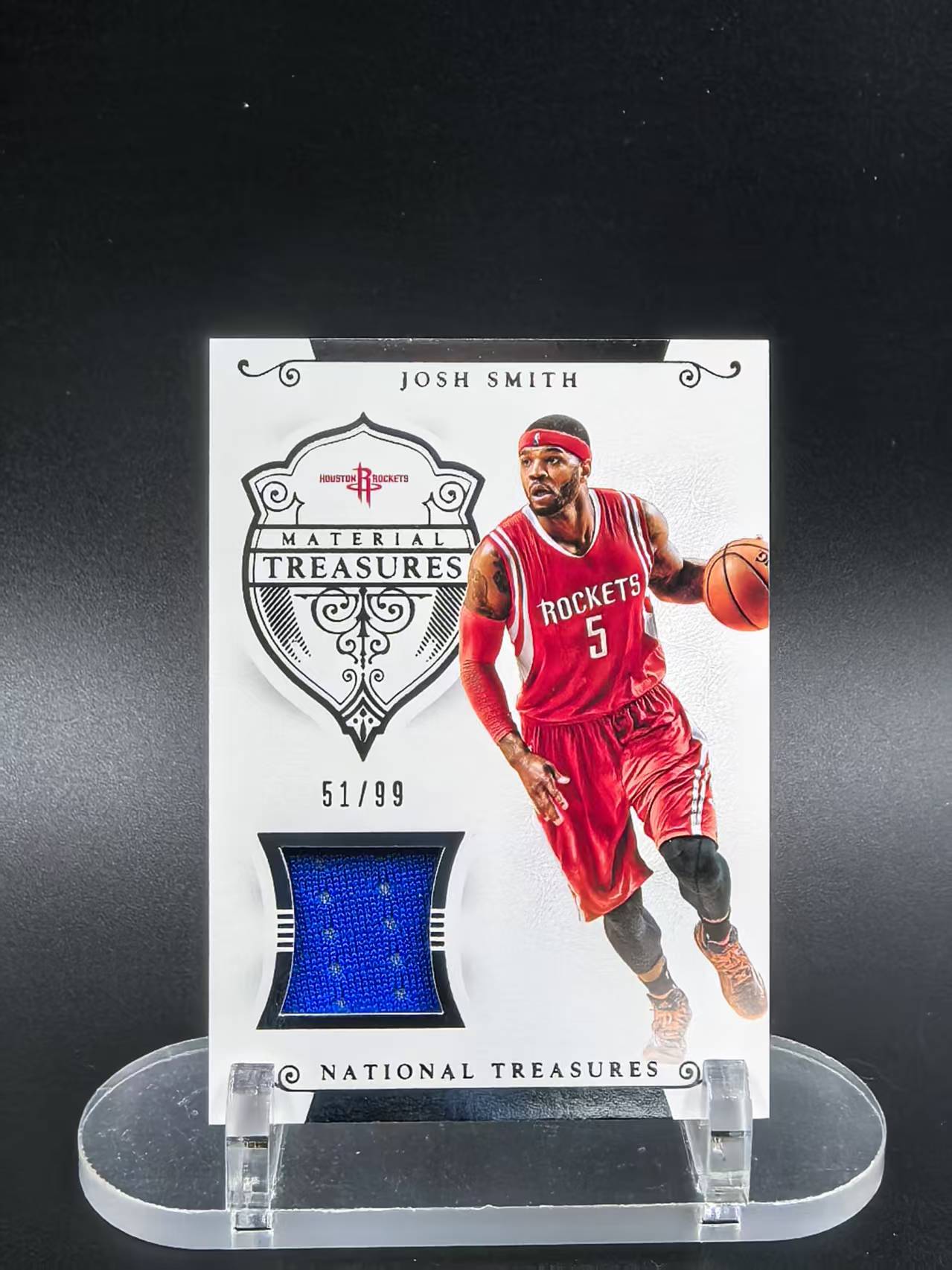 2014-15 Panini National Treasures Josh Smith #MT-JS 约什 史密斯 火箭 国宝落场球衣 51/99编