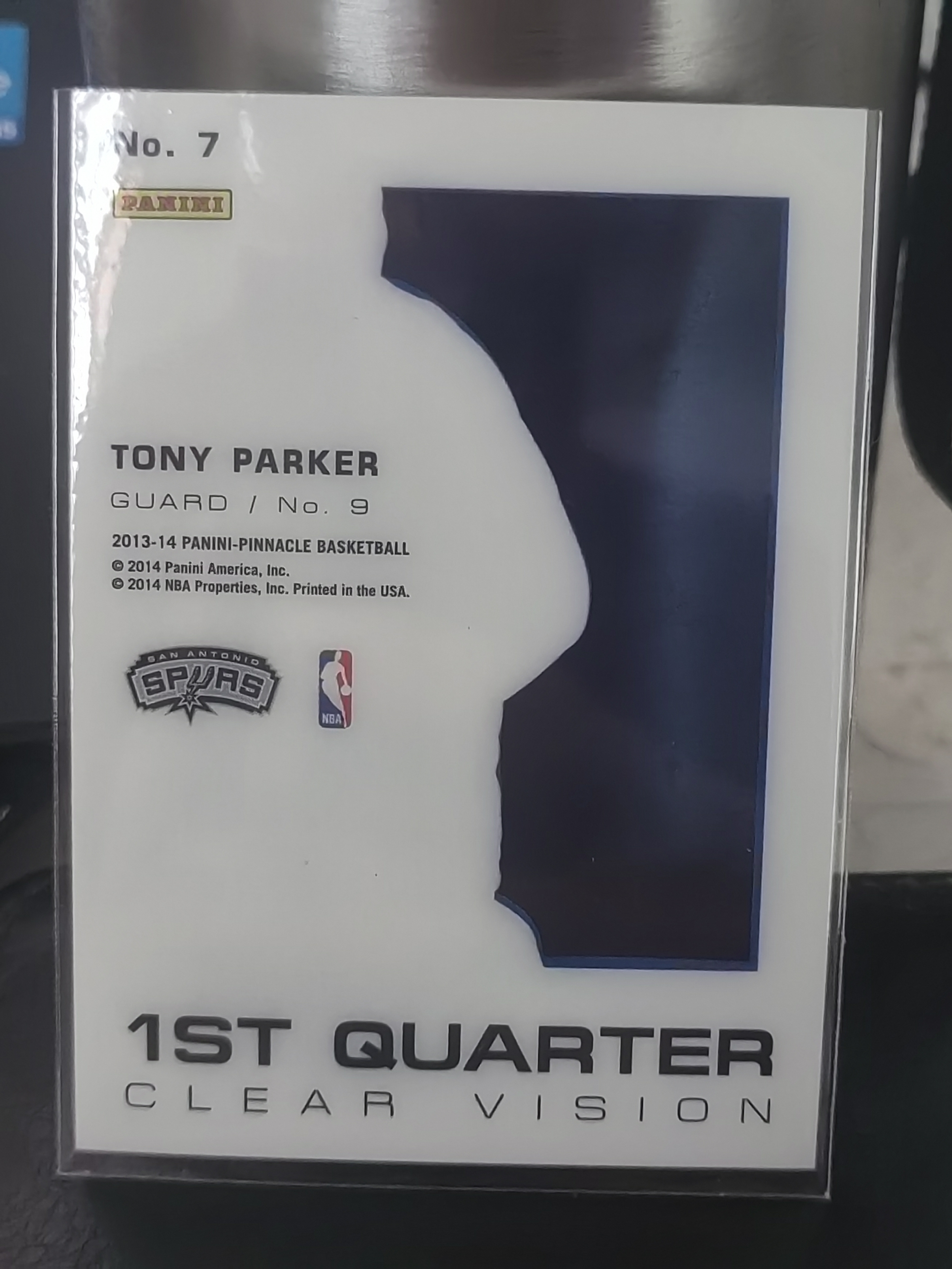 2013-14 Panini Pinnacle Tony Parker 巅峰 胶片 托尼帕克 马刺 大比例 篮 白边白角 不保卡品 卡品如图