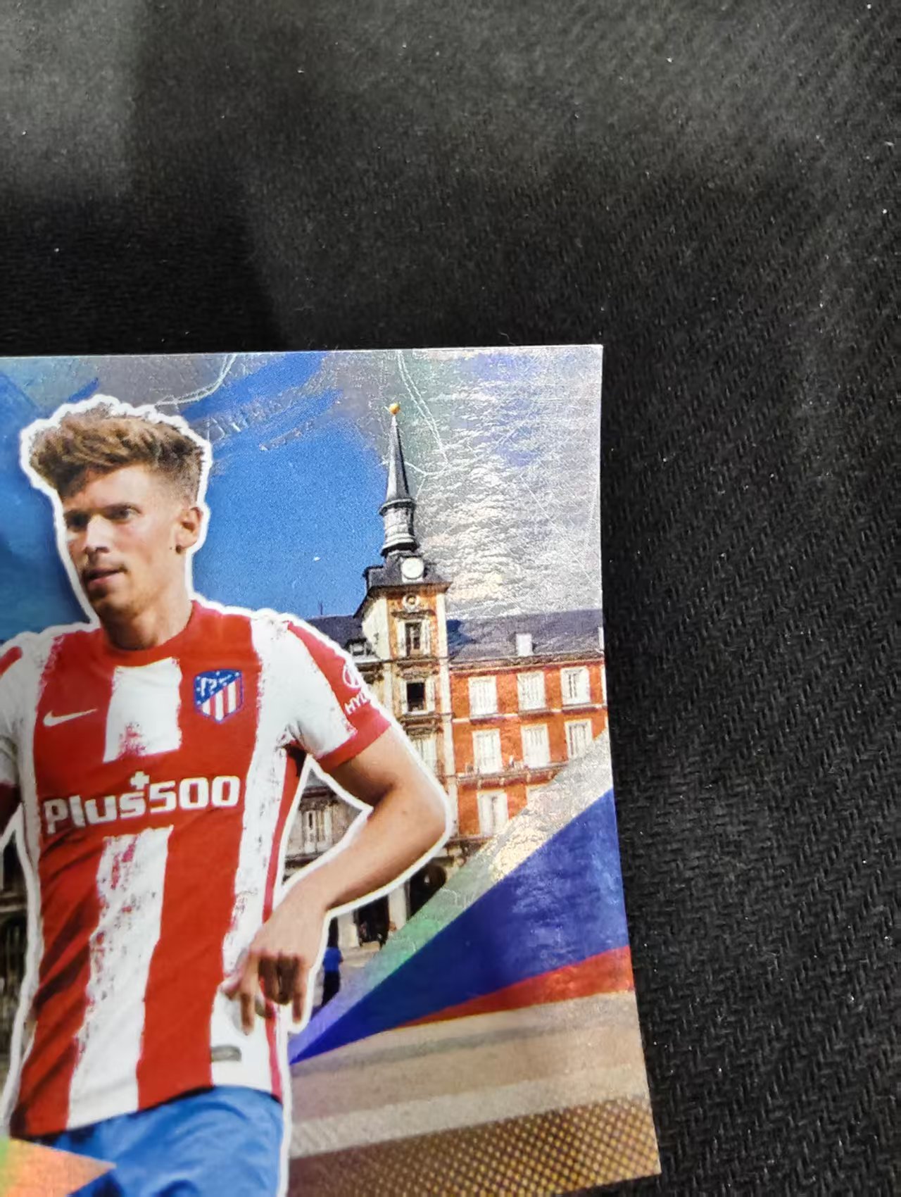 【可合并,不累计】2022 Topps Topps Marcos Llorente 马德里竞技 马竞队盒 略伦特 城市地标特卡 银折 199编 划痕 边角瑕疵