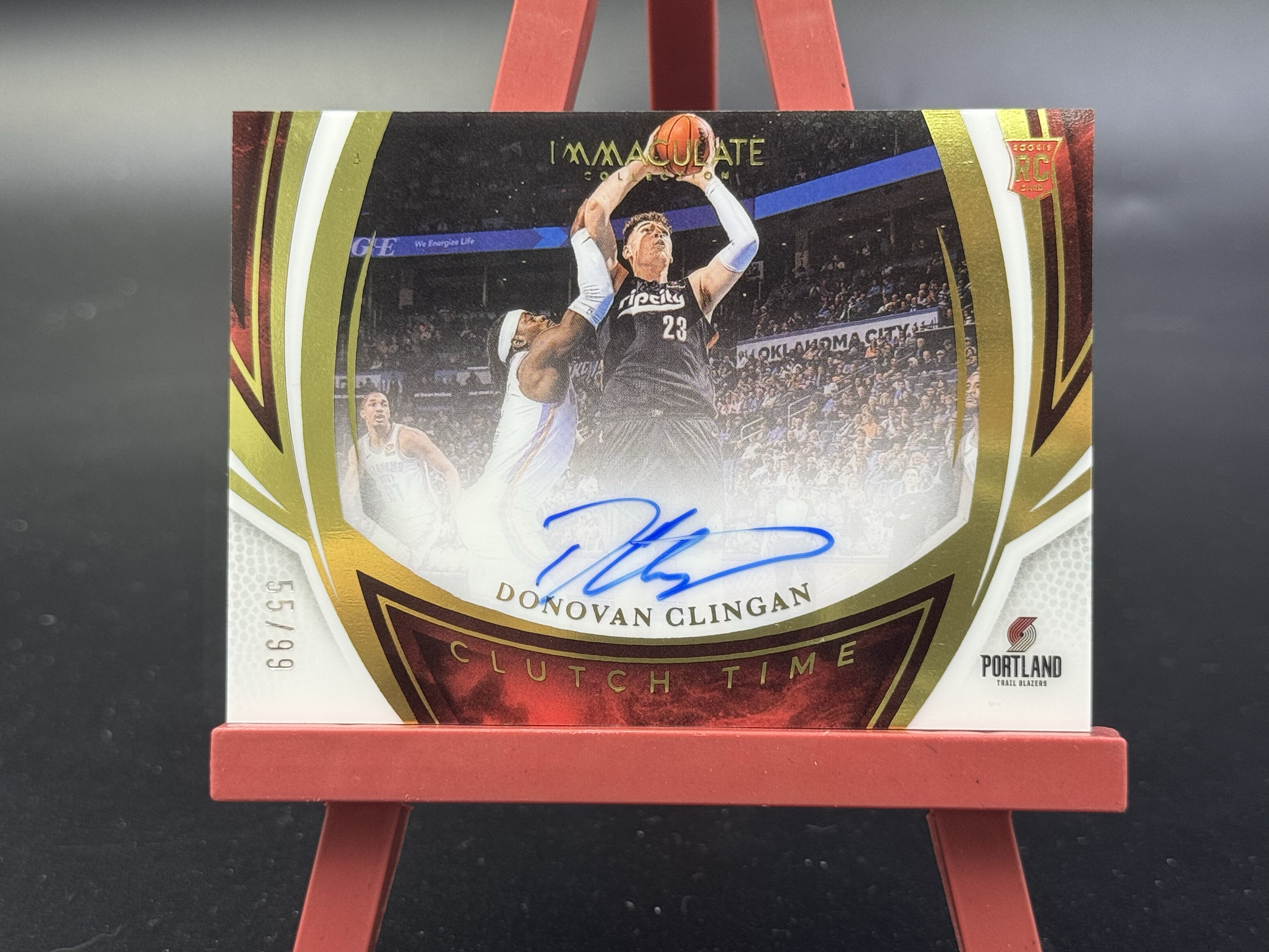 2024-25 Panini Immaculate Donovan Clingan RC 开拓者 新秀 克林根 55/99 Clutch Time 关键时刻 签字 卡签 卡品如图 骏Hzo1023