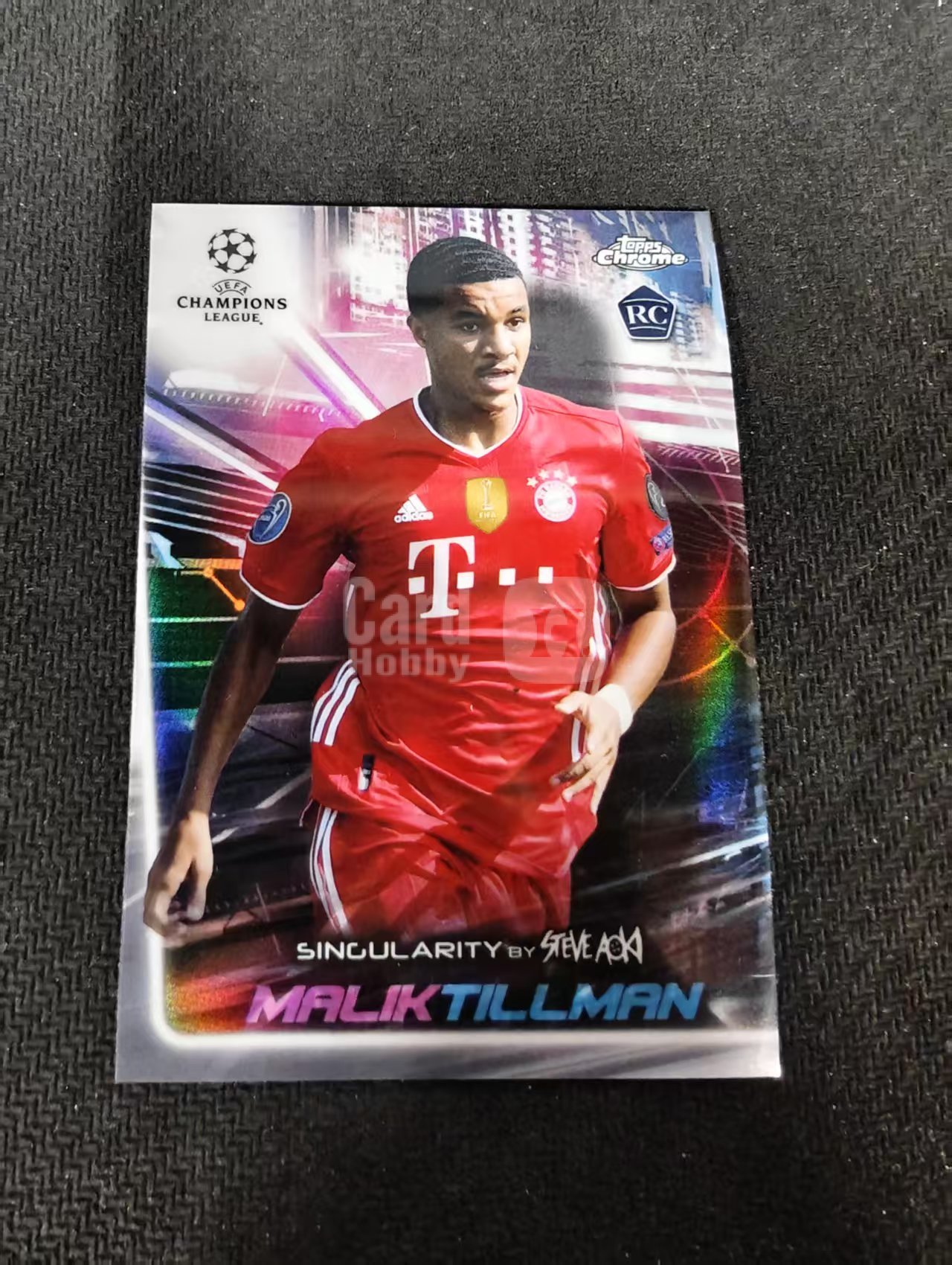 【可合并,不累计】2021 Topps Chrome Malik Tillman 拜仁慕尼黑 蒂尔曼 美国 埃因霍温 新秀RC 欧冠 银折 划痕 边角瑕疵
