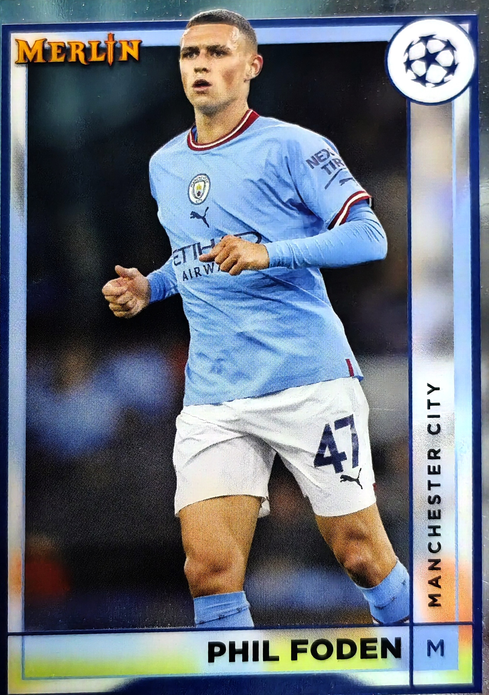【K代拍】2023 Topps Merlin chrome Phil Foden 福登 英格兰 曼城 太子 梅林 欧冠