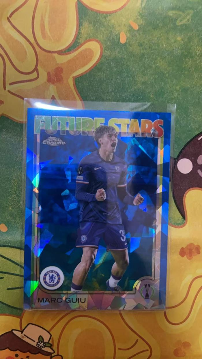 2024-25 Topps Chrome 欧冠TC 蓝宝石 马克 吉乌 Marc Guiu 折射 专收必备 收藏必备