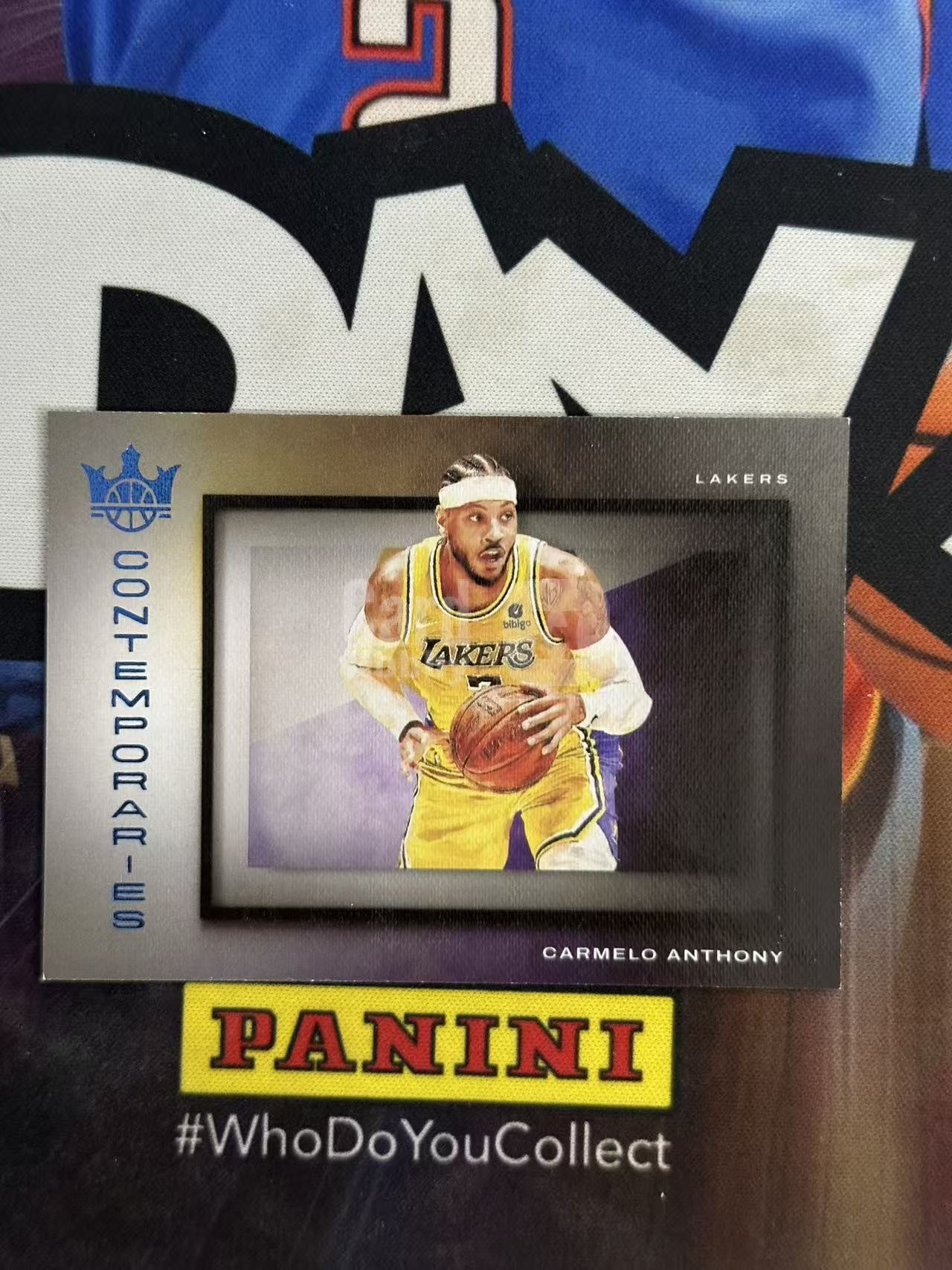 2021-22 Panini Court Kings Carmelo Anthony 【小猪包代卖】卡梅隆 安东尼 99编 油画 相机 画框 特卡 蓝折 base llt