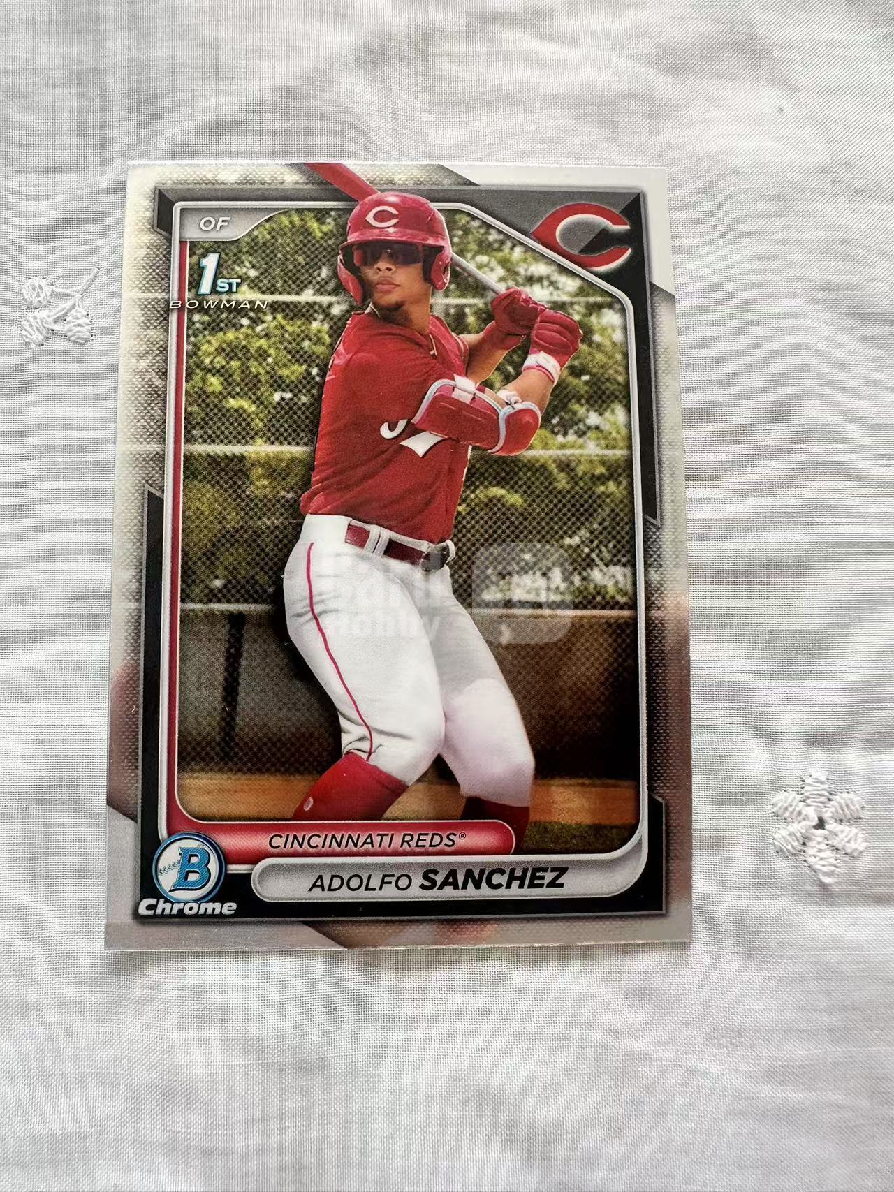 2024 Topps bowman chrome adolfo sanchez RC 阿道夫 桑切斯 辛辛那提红人 1st 首秀 base 本赛季爆发 蒽蒽