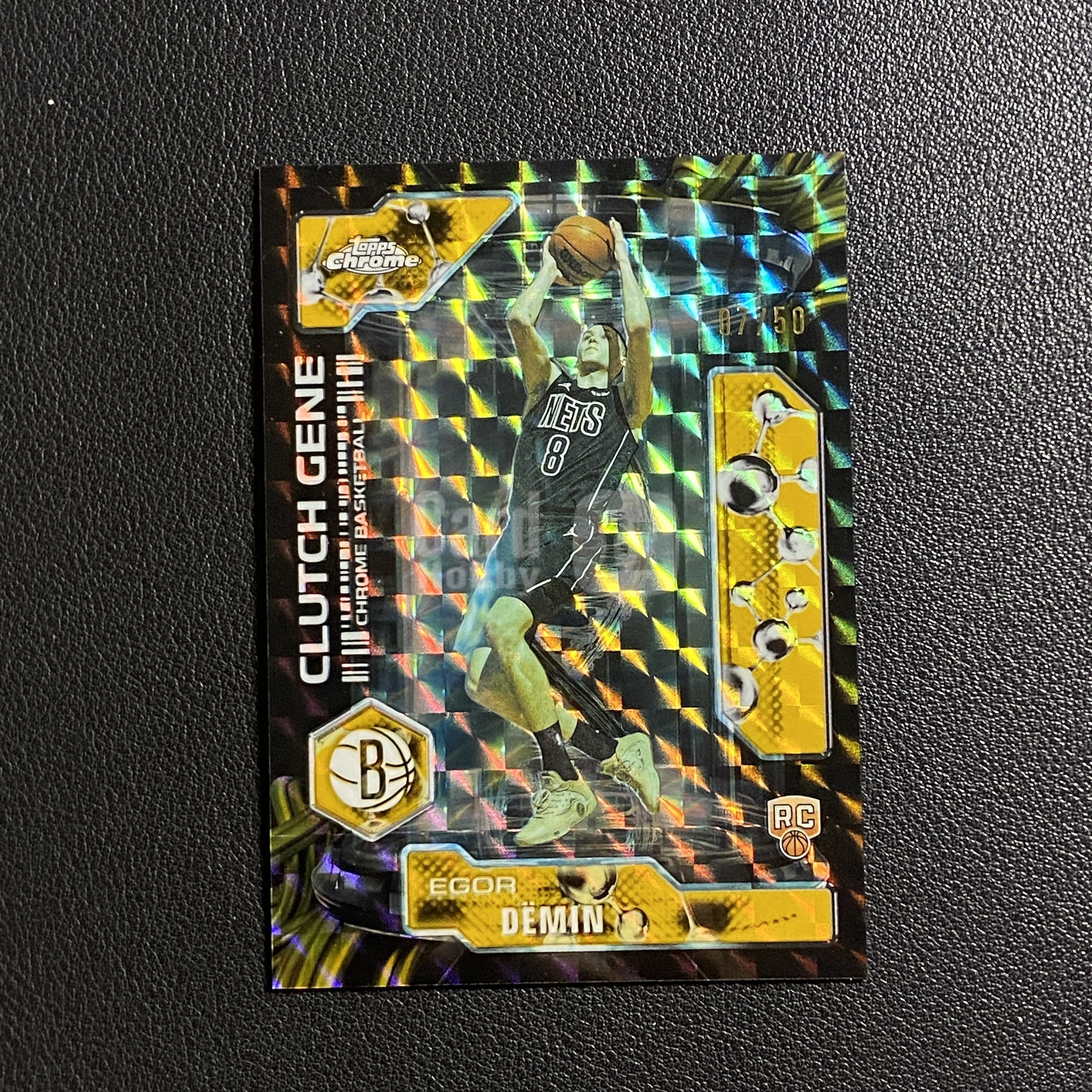 【伦子】2026 TOPPS CHROME UPDATE RC 新秀 篮网 EGOR DEMIN 叶戈尔 德明 杰明 50编 金马赛克折 特卡 瑕疵见图 SAMM-08