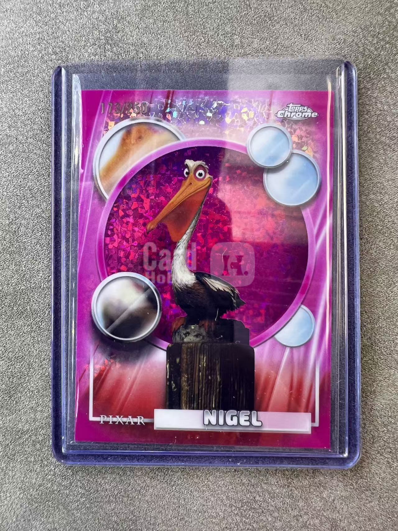 8143【330球星卡实体店代卖】2026 Topps Chrome TC Disney 迪斯尼 Nigel 奈杰尔 海底总动员 粉碎点折 173/250编 (UK23)