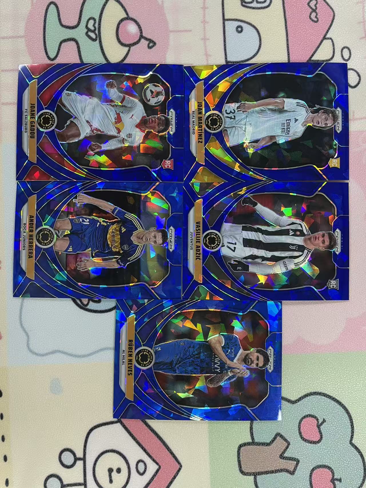 2025 Panini Prizm FIFA Club World Cup lot 新秀 皇马带队 蓝折 特卡 lot 175编 打包一图 不保卡品【猴哥】