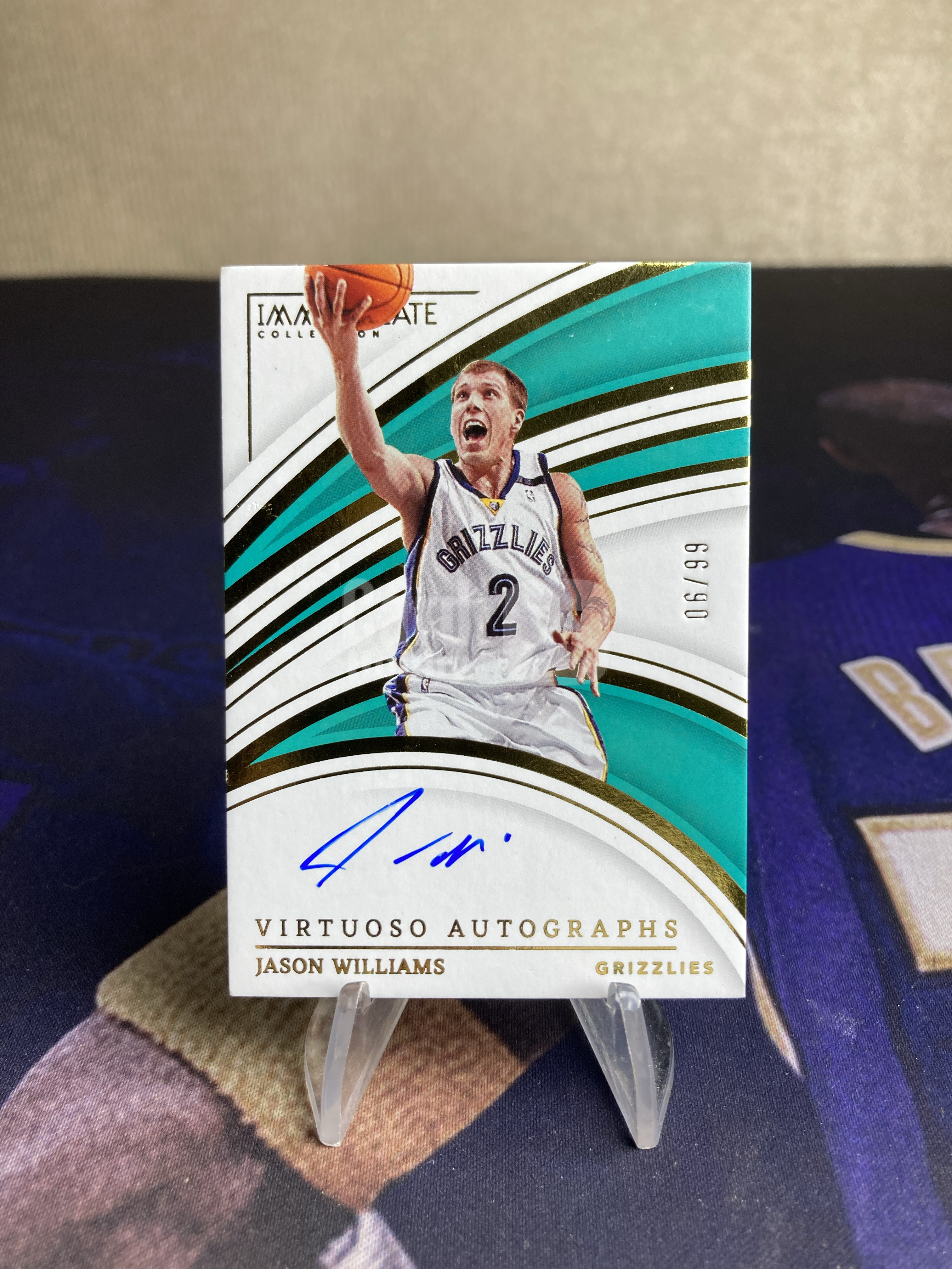 2022-23 Panini Immaculate Jason Williams 【星卡优转】imm系列 灰熊 白巧克力 贾森 威廉姆斯 06/99编 签字 卡签 virtuoso签 微瑕如图 杀菌