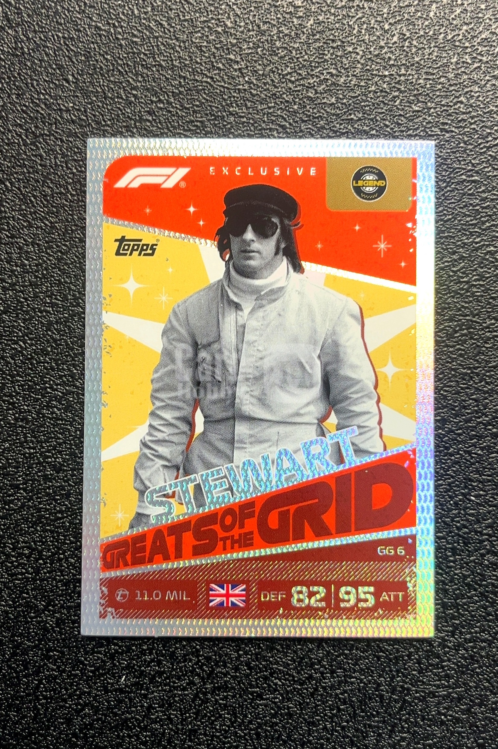 【小白1%代卖】2026 Topps Turbo Attax F1 游戏版 Greats Of The Grid 赛道传奇特卡 Stewart 斯图尔特 银折 折射 卡品如图 0018#593