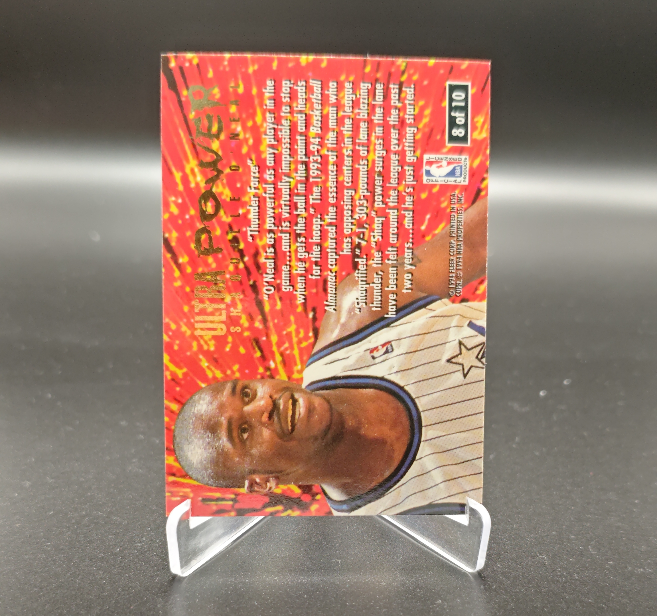 1993-94 Fleer Ultra Shaquille O'Neal #8 沙奎尔 奥尼尔 鲨鱼 SHAQ 奥兰多魔术 卡品如图