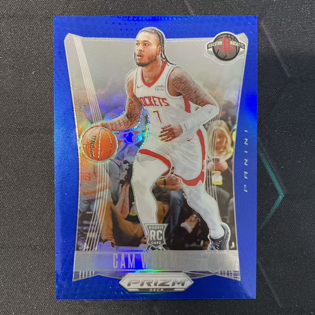 2023-24 Panini Prizm Cam Whitmore RC 【阿福代卖】卡姆 惠特摩尔 火箭 新秀 149编 蓝折 收藏必备(行行行A)