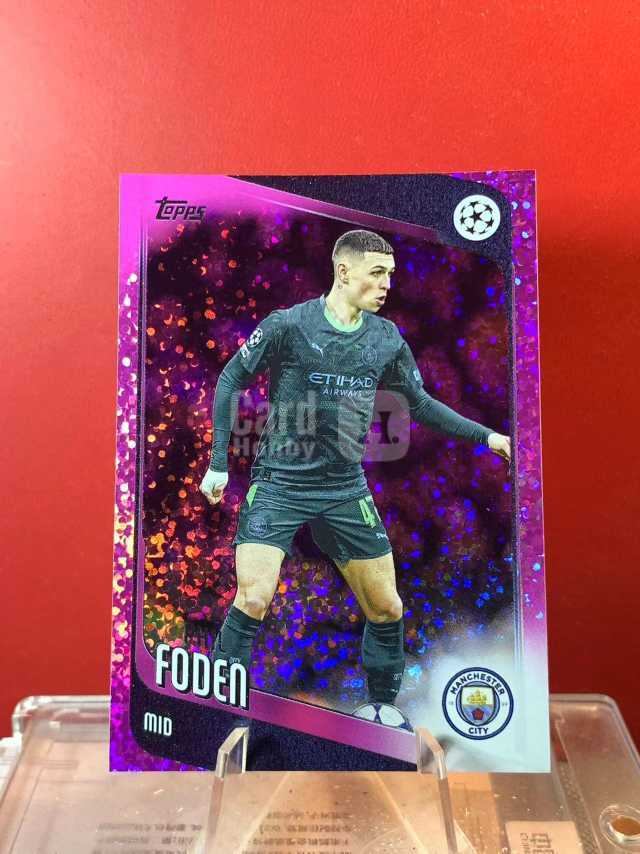 (老末精品代拍) E26 2026 Topps company Inc 欧冠UCC Phil Foden 菲儿 福登 英格兰太子 曼城 粉碎花折 凑套必备