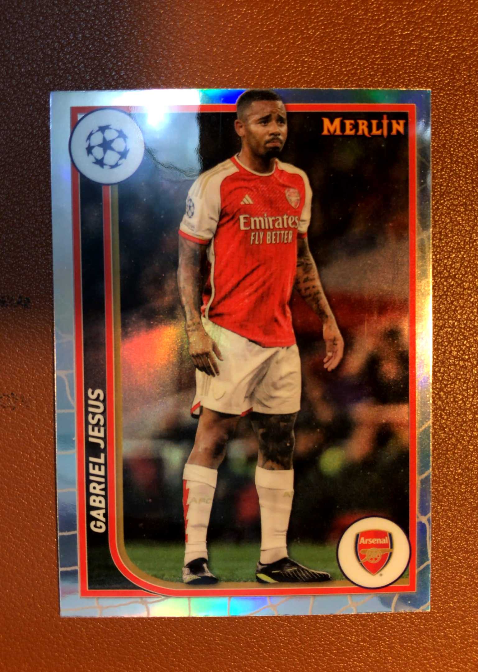 2023-24 Topps Merlin Gabriel Jesus 加布里埃爾 熱蘇斯 阿森納 梅林 卡品如圖 值得收藏評鑒2001
