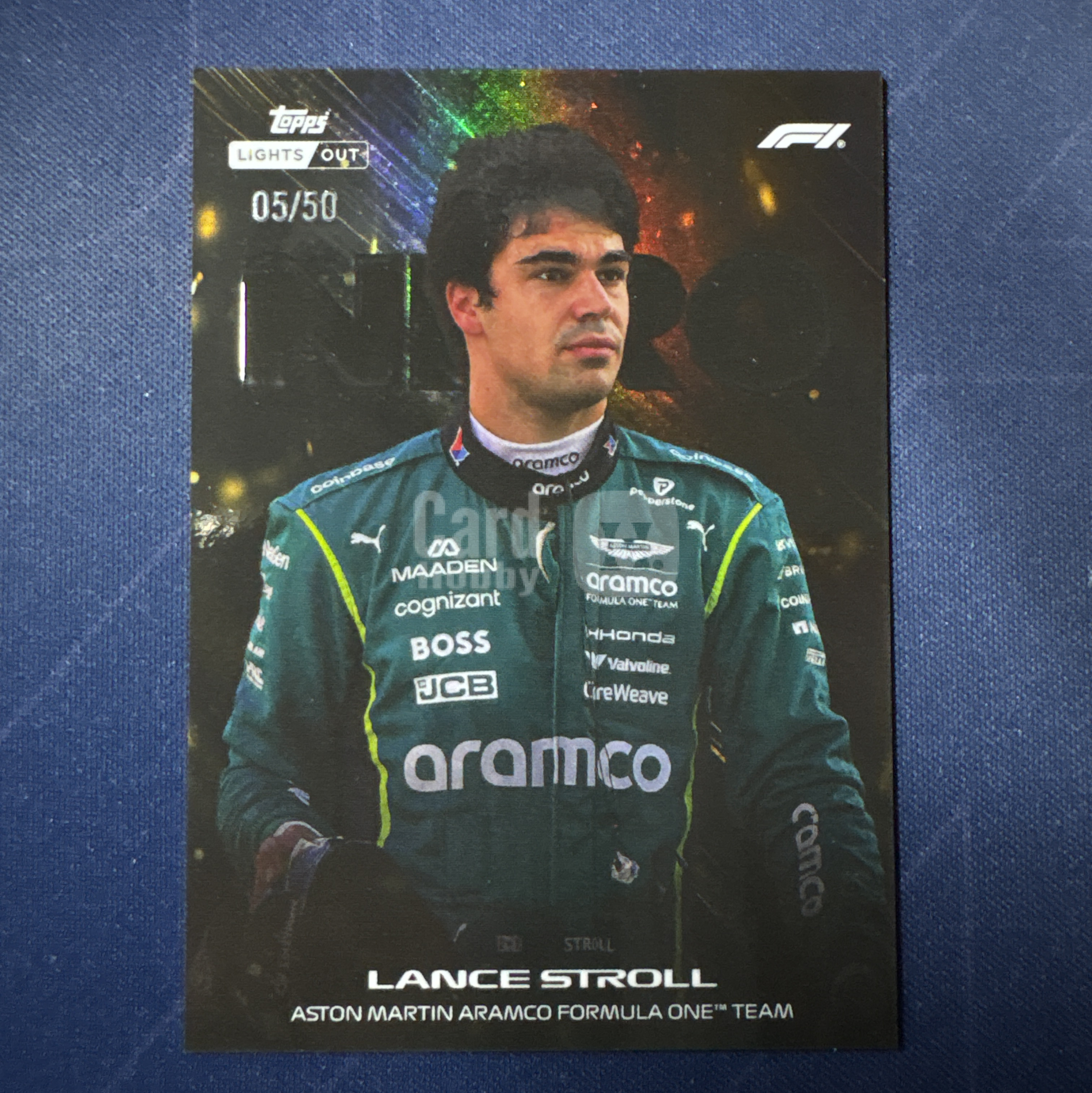 2026 Topps Lights Out Lance Stroll 【爆爆代卖】F1 熄灯 兰斯 斯图罗尔 5/50编 低编 金折 阿斯顿马丁 车队 Nero 暗夜肖像 特卡 如图 专收必备 #冷哥